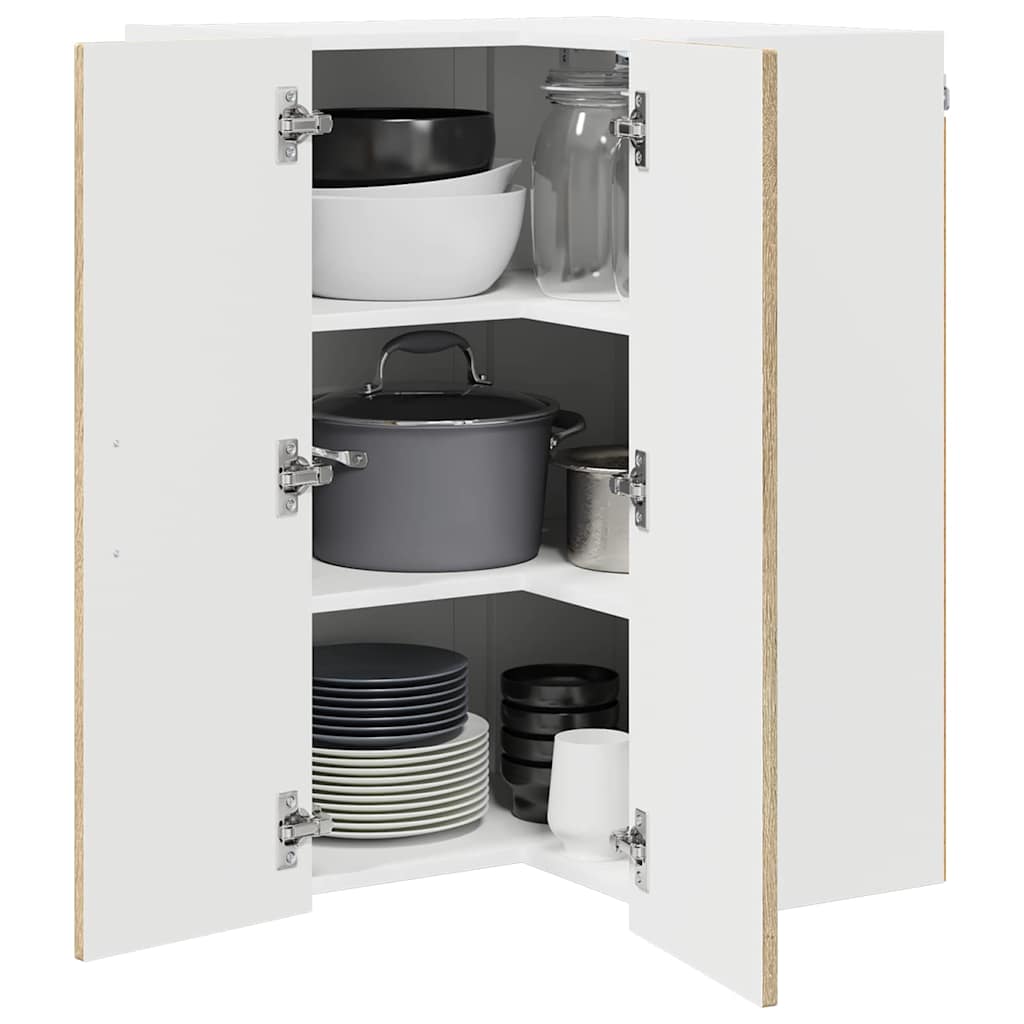 Wand-Eckschrank LUCCA Sonoma-Eiche 57 x 57 x 80 cm