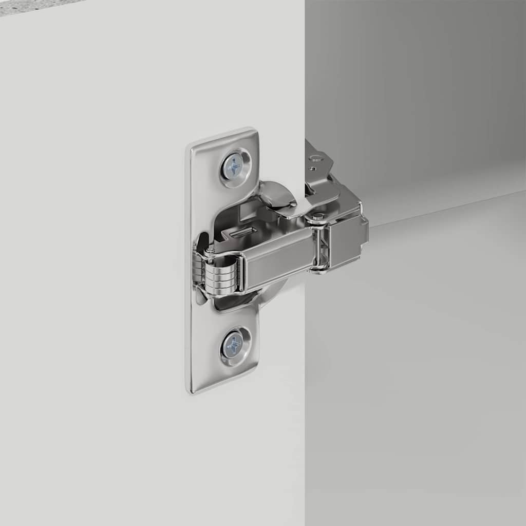 Wand-Eckschrank LUCCA Betongrau 57 x 57 x 80 cm Holzwerkstoff