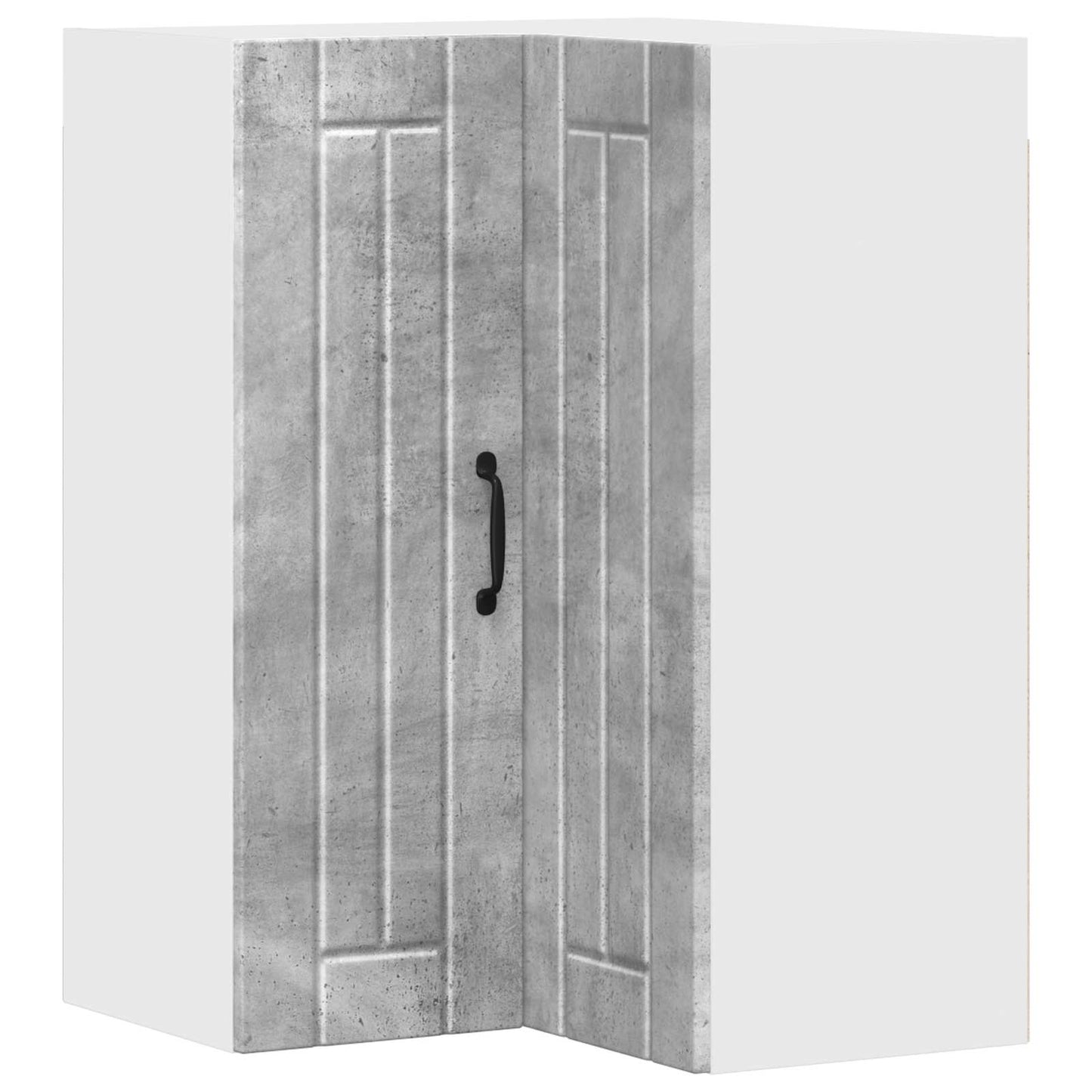 Wand-Eckschrank LUCCA Betongrau 57 x 57 x 80 cm Holzwerkstoff