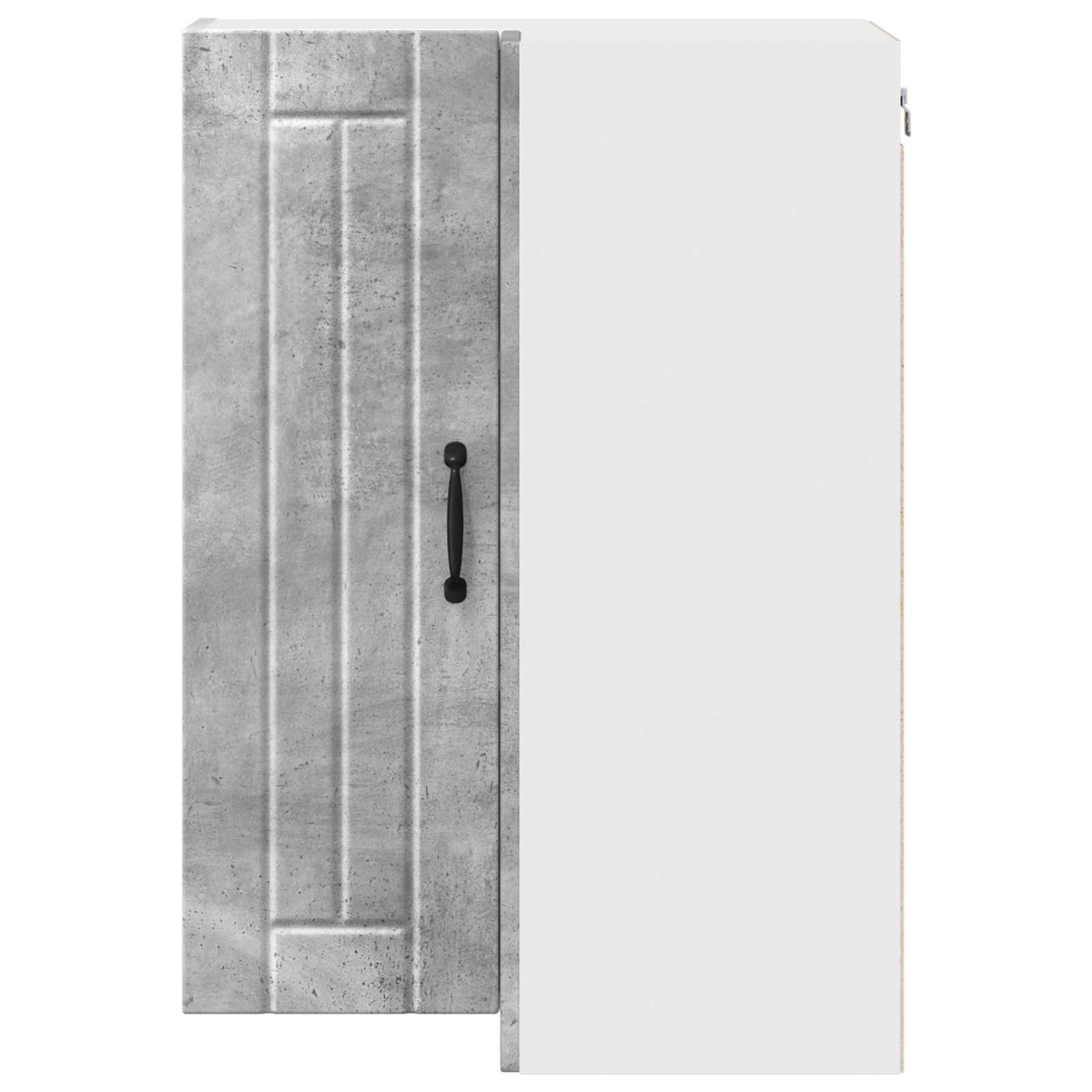 Wand-Eckschrank LUCCA Betongrau 57 x 57 x 80 cm Holzwerkstoff