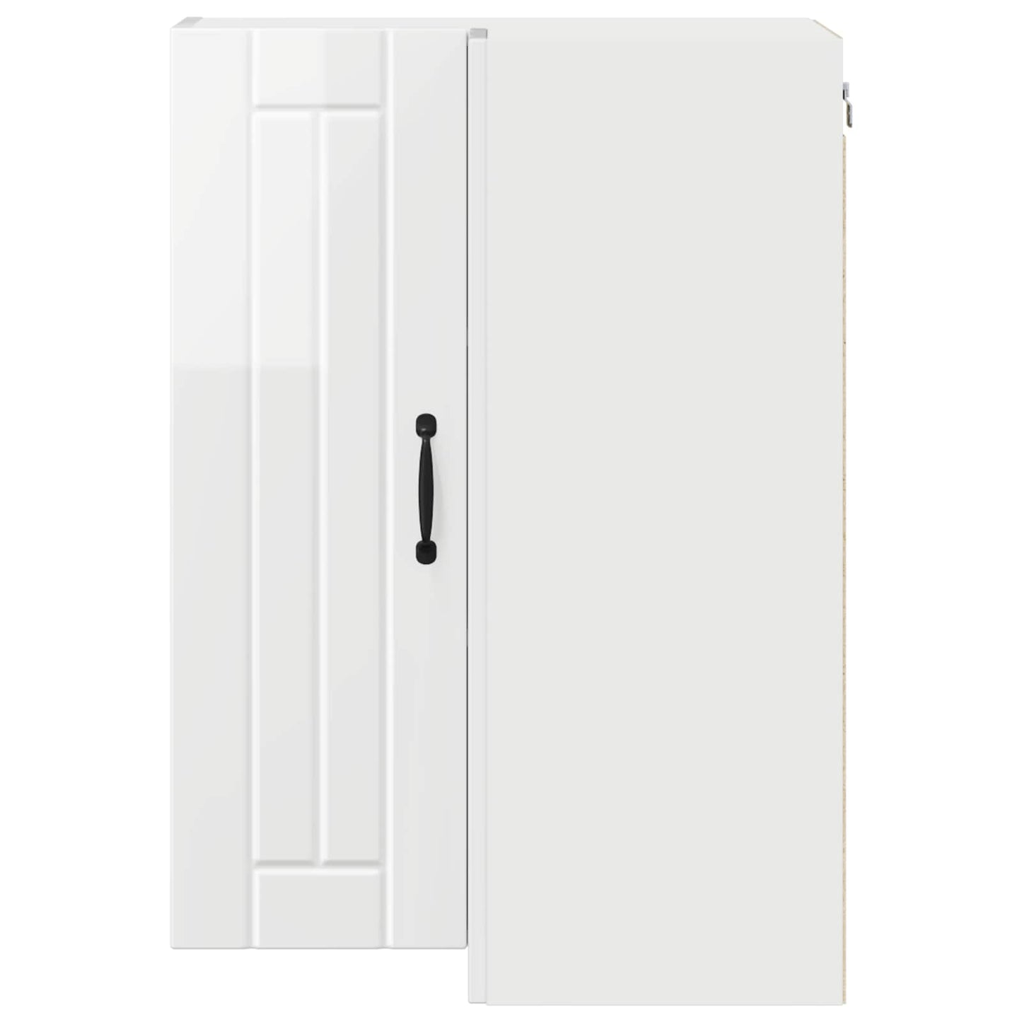 Wand-Eckschrank LUCCA Hochglanz Weiß 57 x 57 x 80 cm