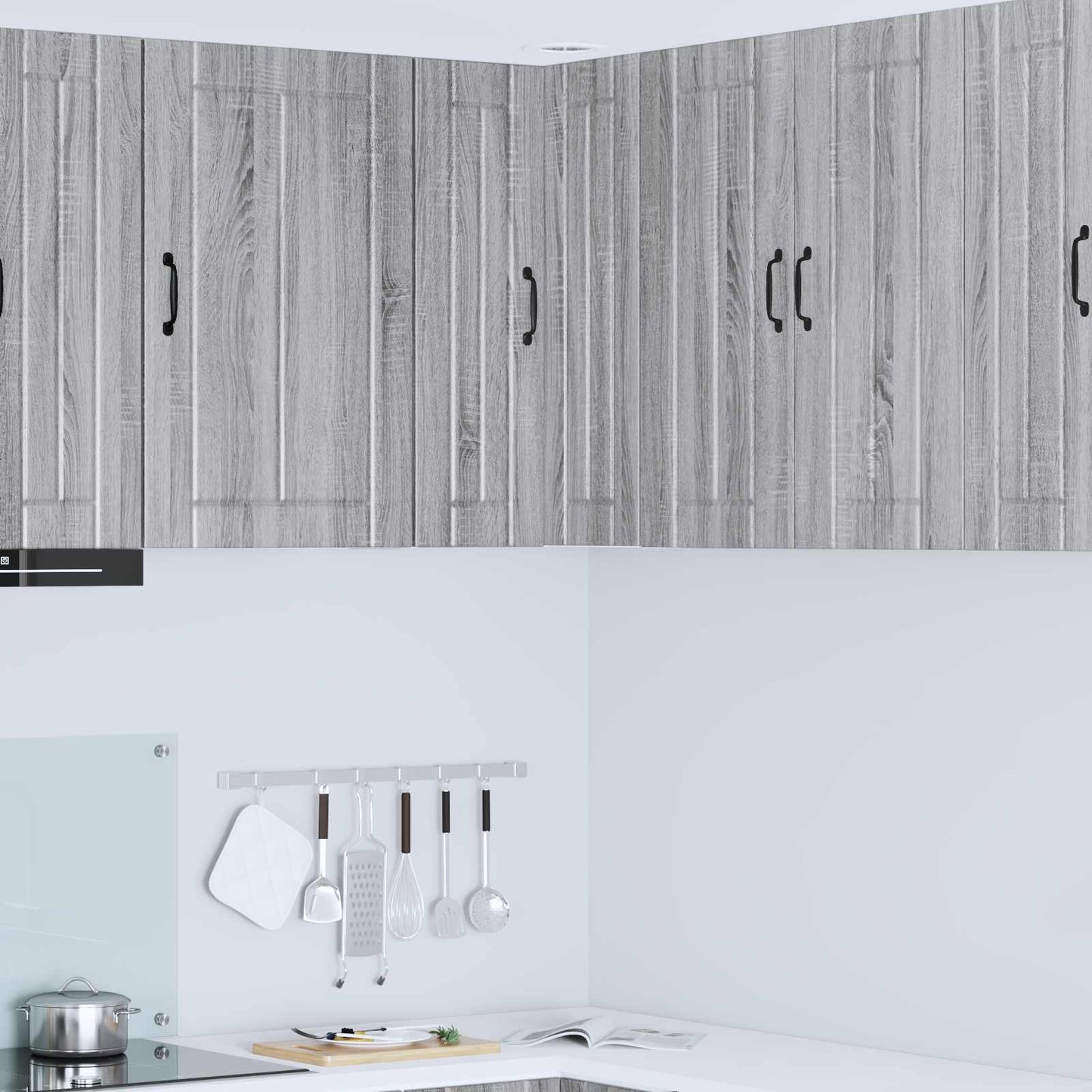 Wand-Eckschrank LUCCA Graues Sonoma 57 x 57 x 80 cm