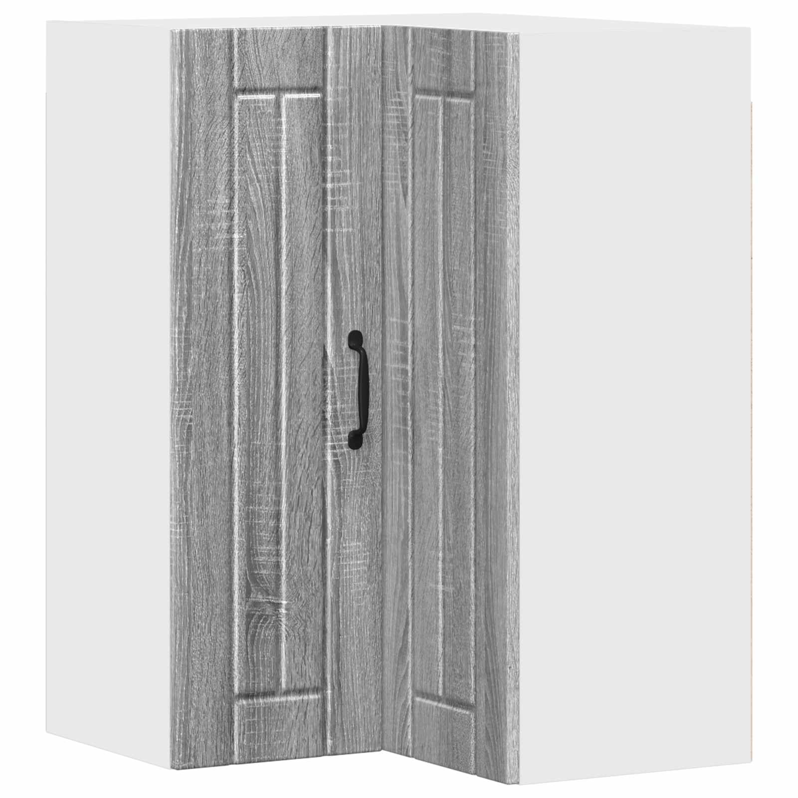 Wand-Eckschrank LUCCA Graues Sonoma 57 x 57 x 80 cm