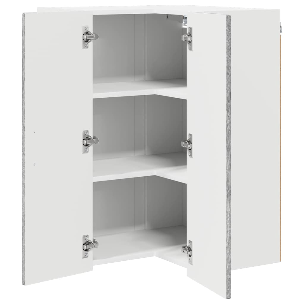 Wand-Eckschrank LUCCA Graues Sonoma 57 x 57 x 80 cm
