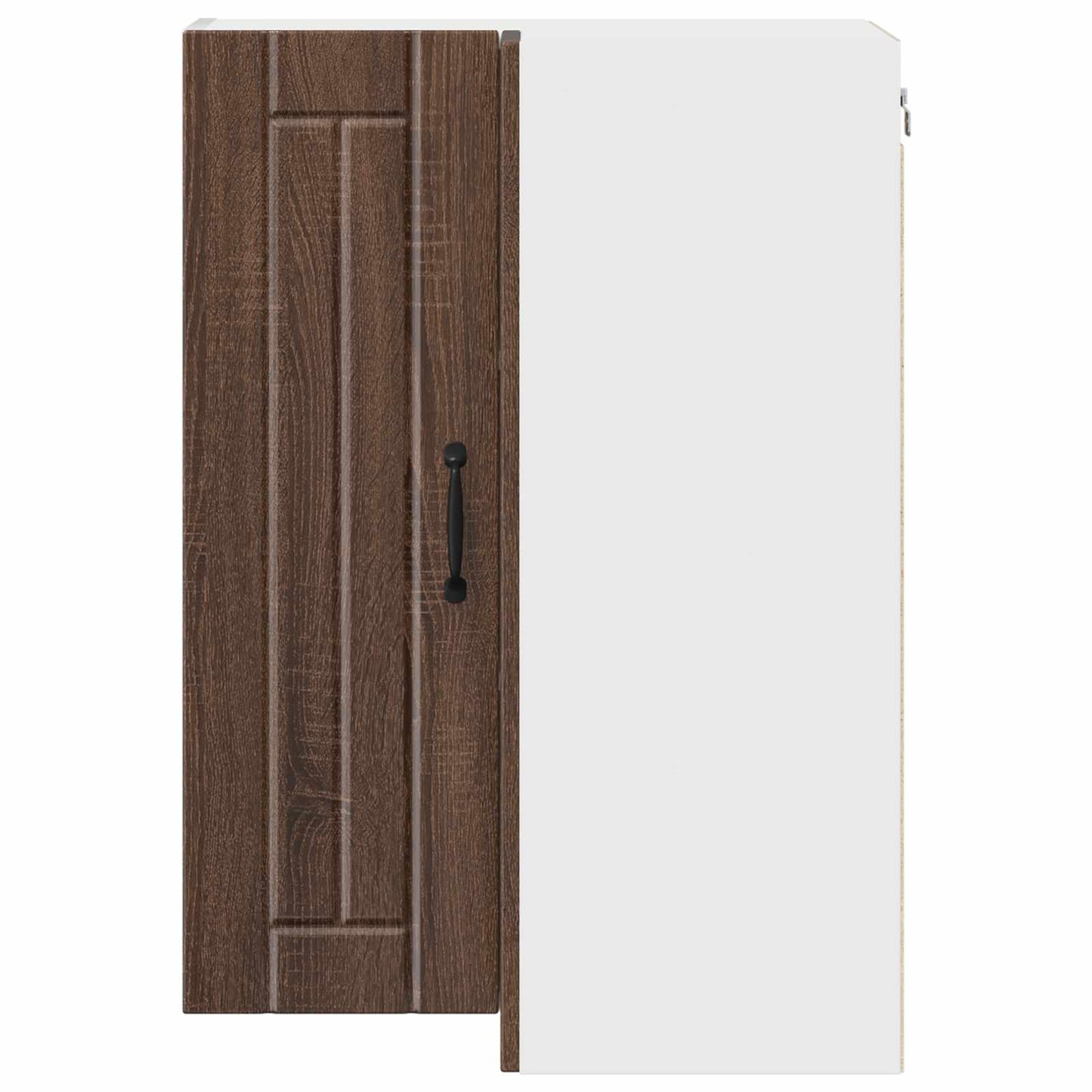 Wand-Eckschrank LUCCA Brauneiche 57 x 57 x 80 cm Holzwerkstoff