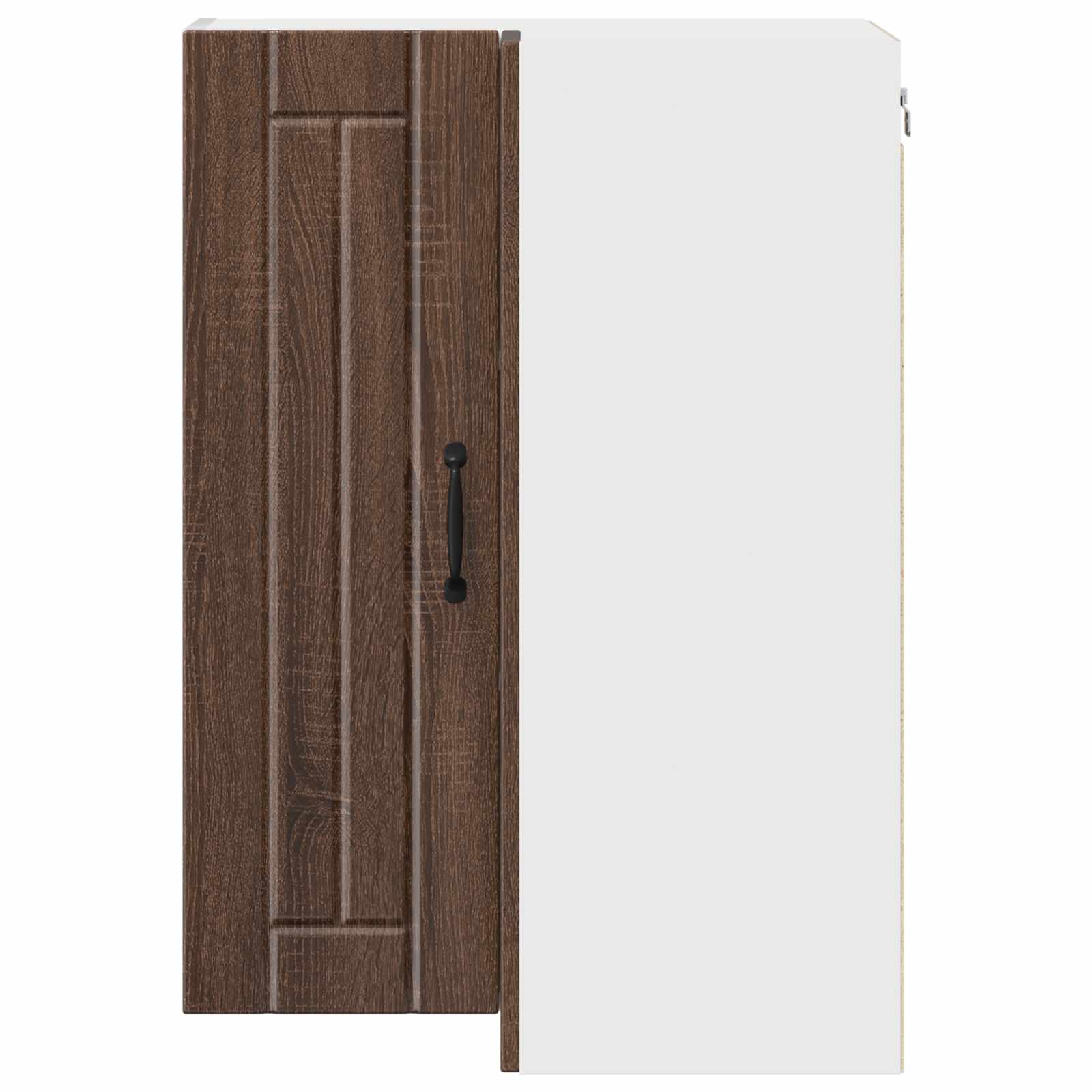 Wand-Eckschrank LUCCA Brauneiche 57 x 57 x 80 cm Holzwerkstoff
