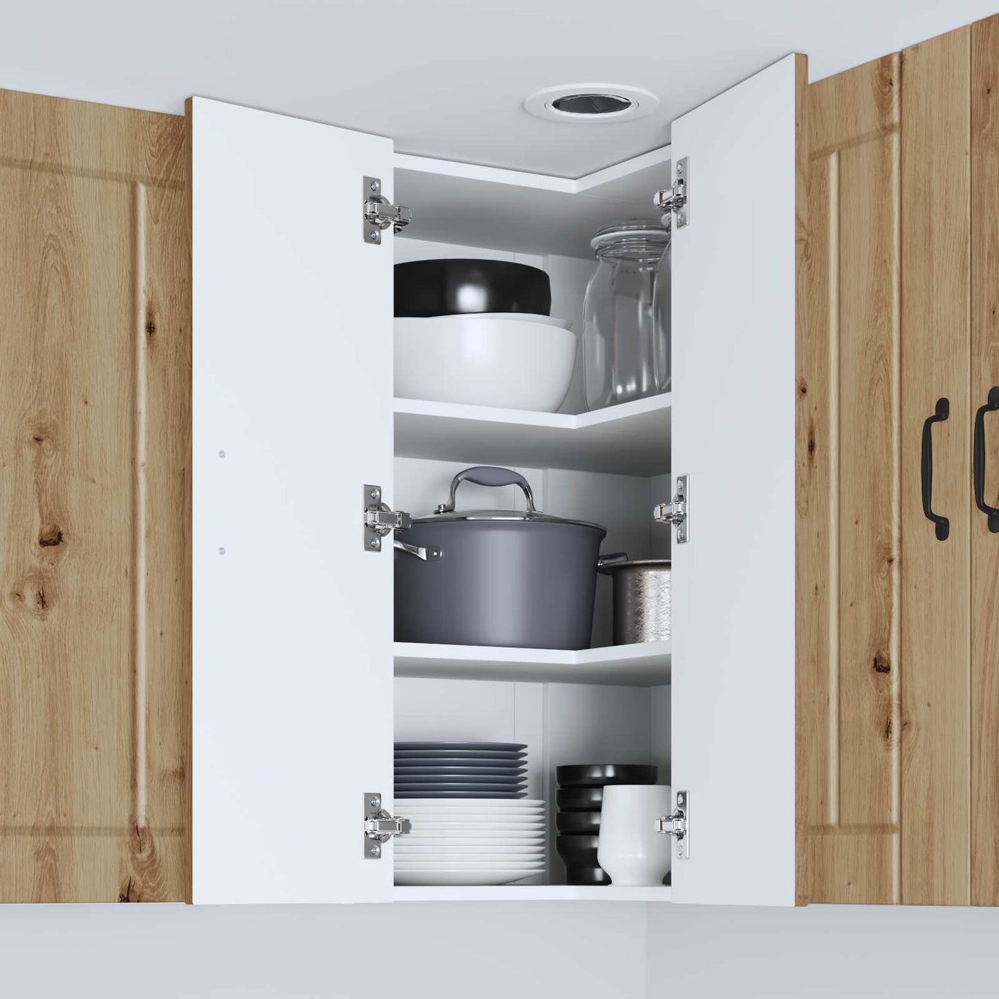 Wand-Eckschrank LUCCA Artisan-Eiche 57 x 57 x 80 cm
