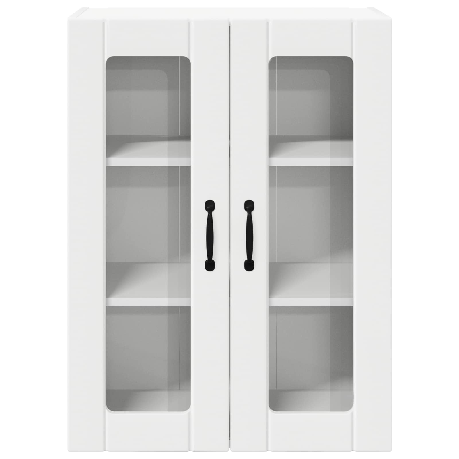 Wandglas-Schrank LUCCA Weiß 60 x 31 x 80 cm Holzwerkstoff