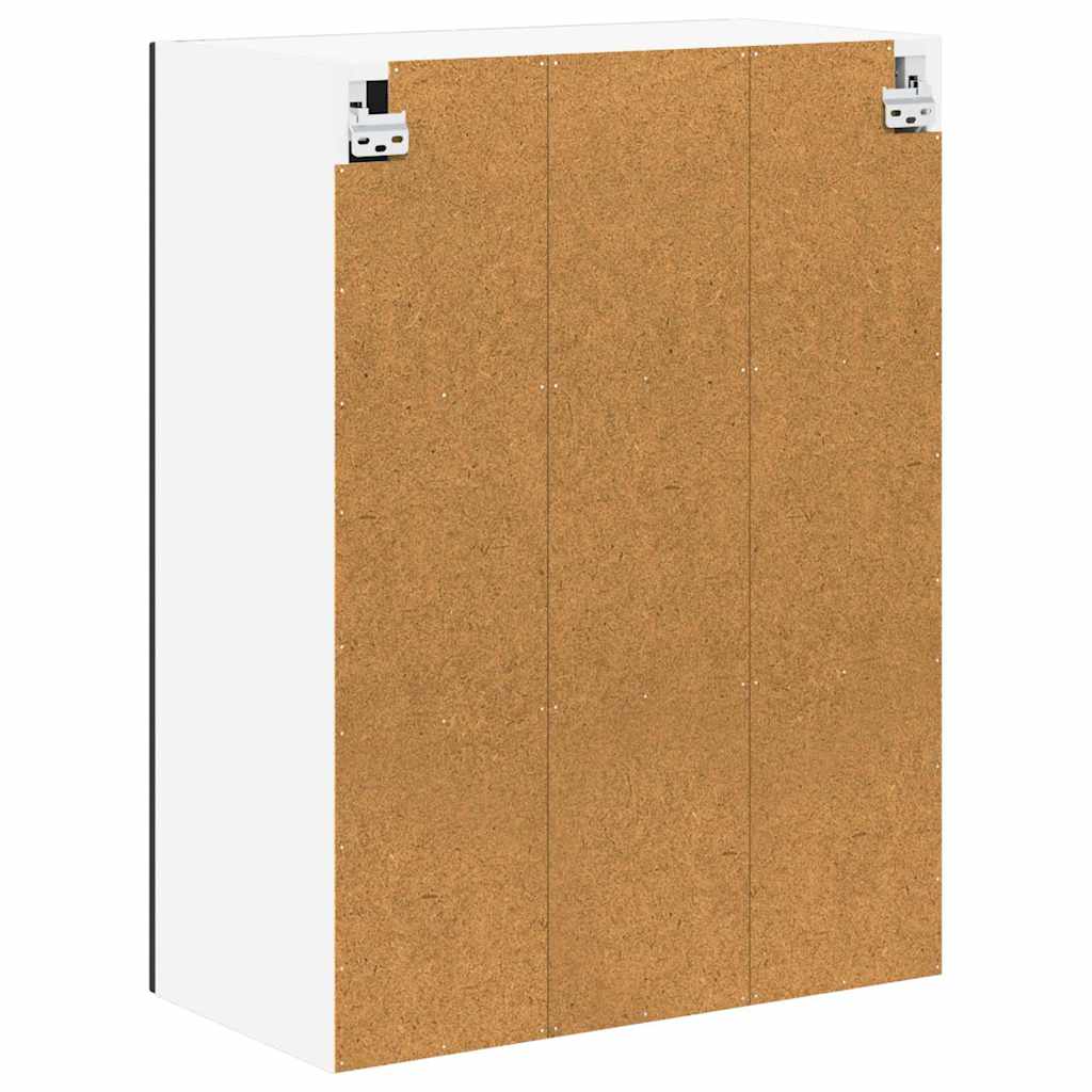 Wandglas-Schrank LUCCA Schwarz 60 x 31 x 80 cm Holzwerkstoff