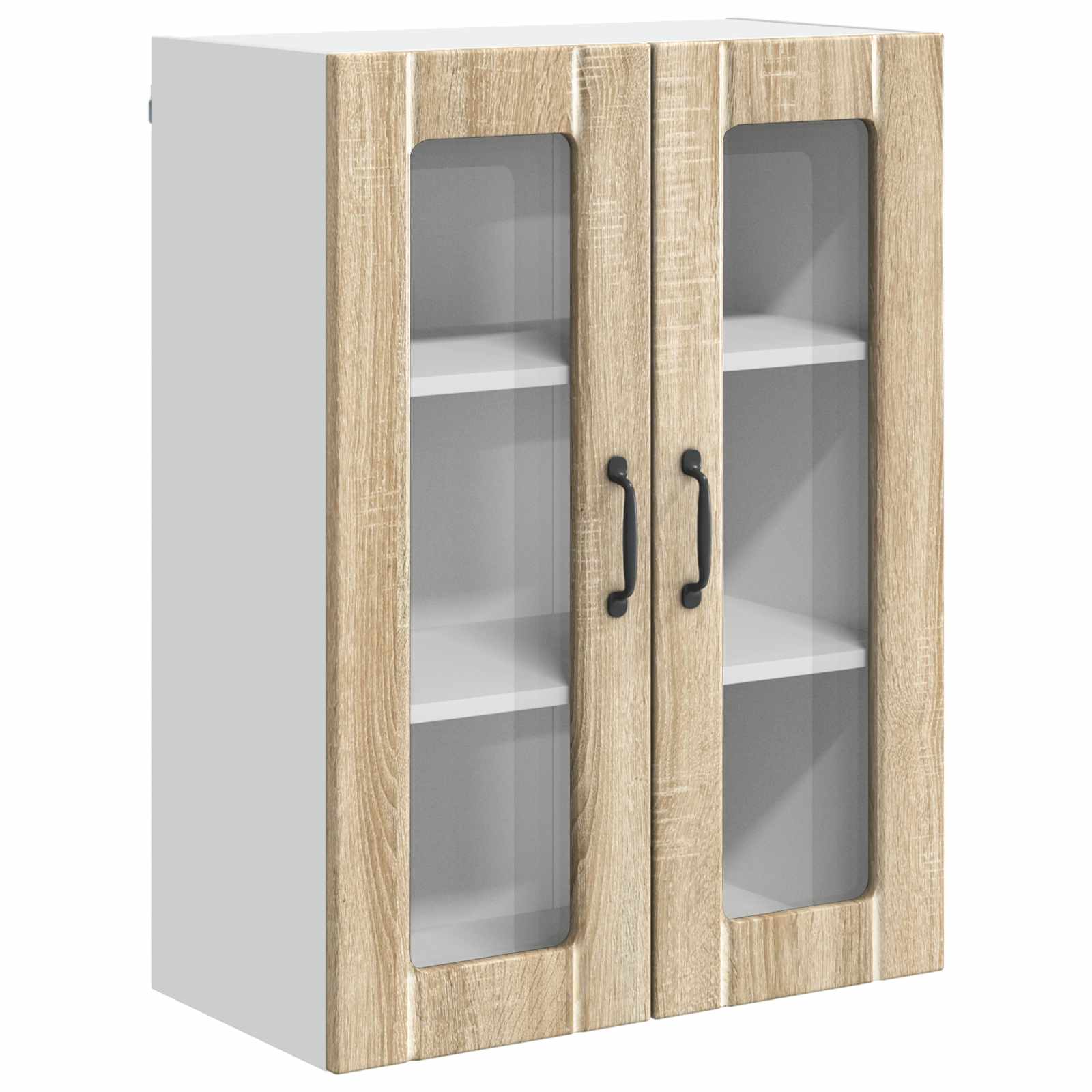 Wandglas-Schrank LUCCA Sonoma-Eiche 60 x 31 x 80 cm