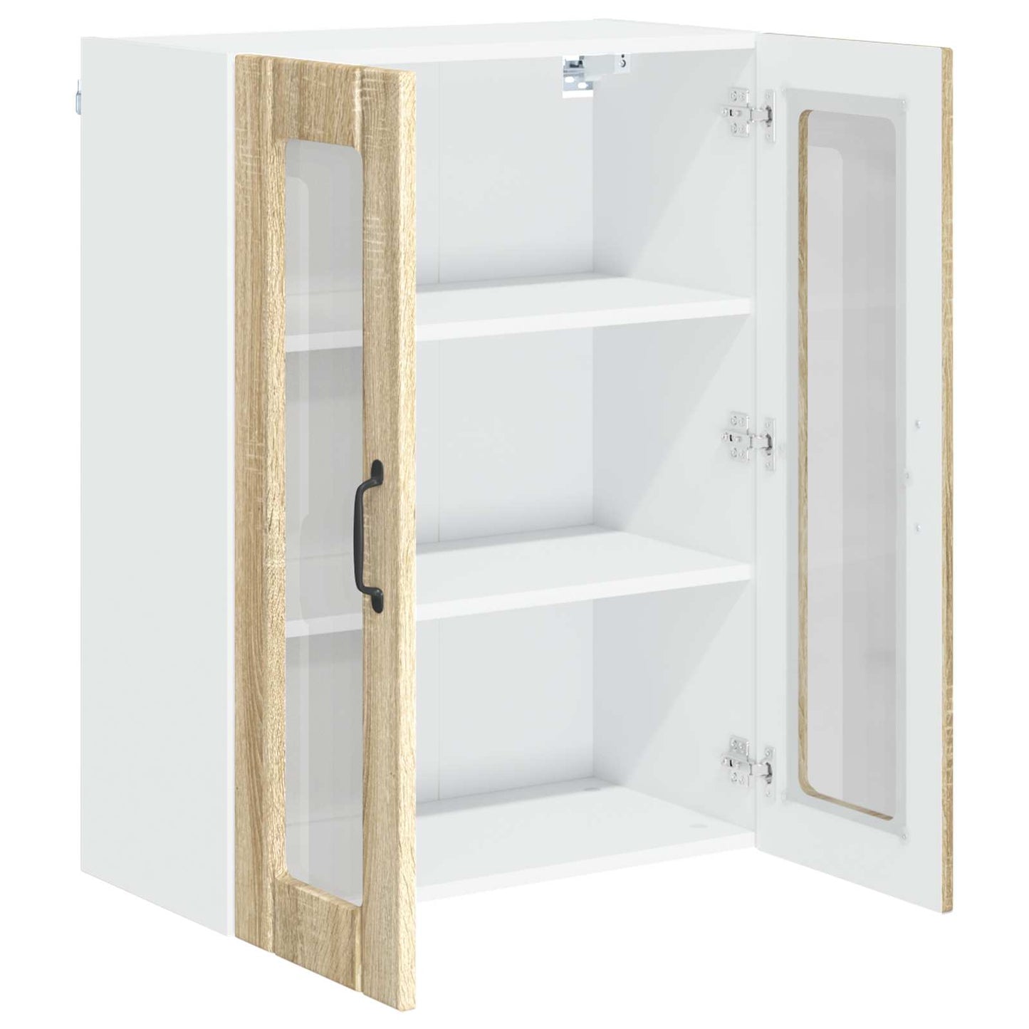 Wandglas-Schrank LUCCA Sonoma-Eiche 60 x 31 x 80 cm