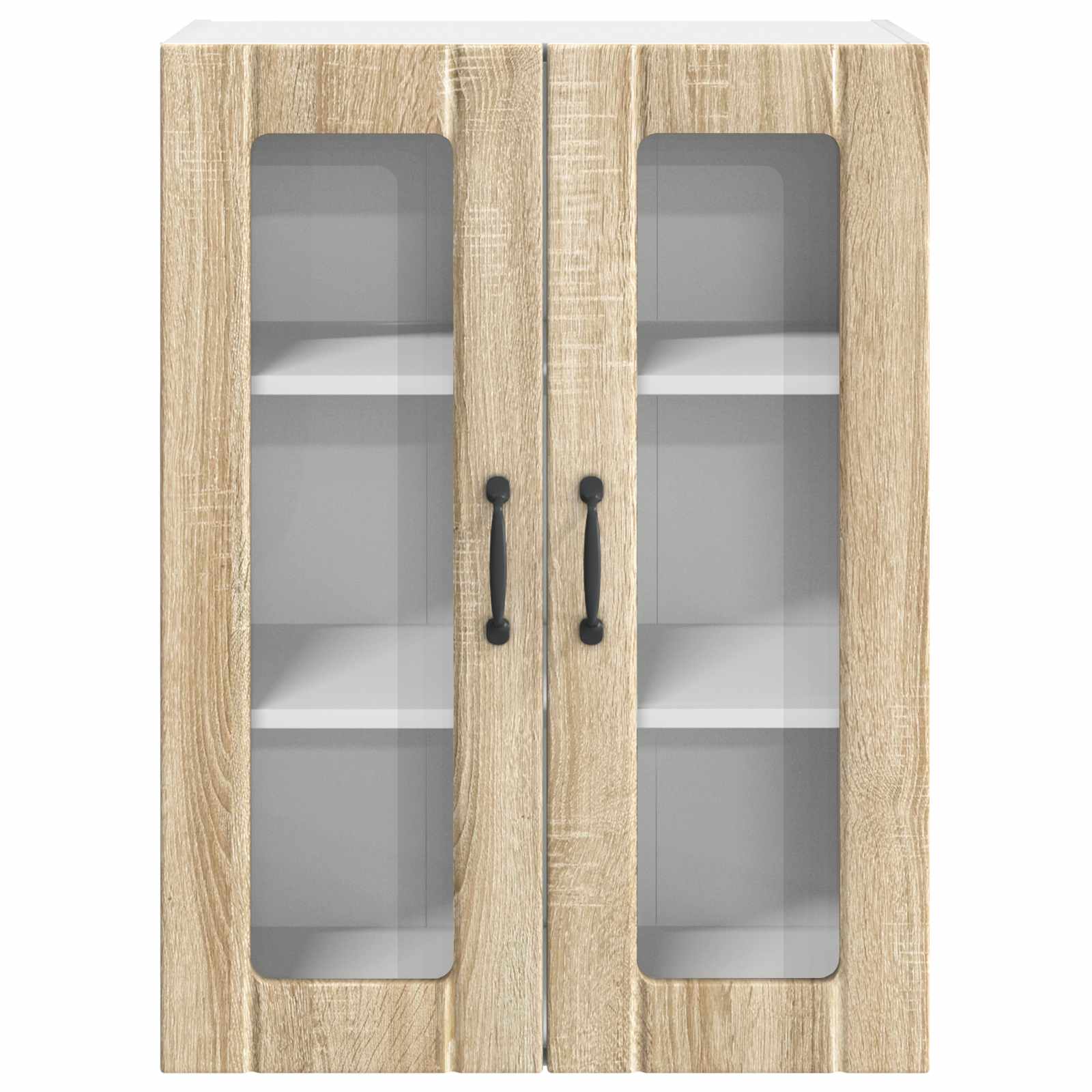 Wandglas-Schrank LUCCA Sonoma-Eiche 60 x 31 x 80 cm