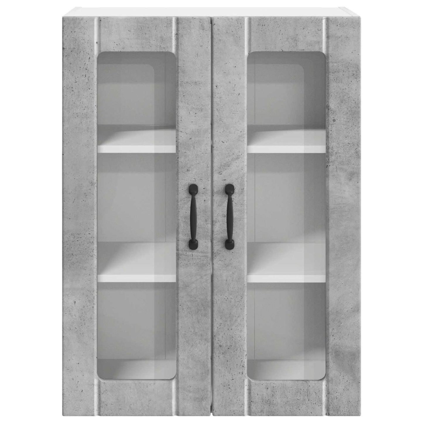 Wandglas-Schrank LUCCA Betongrau 60 x 31 x 80 cm Holzwerkstoff