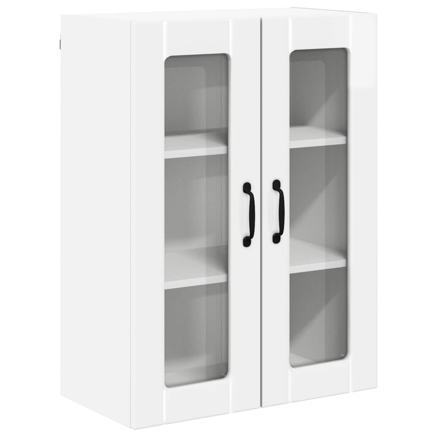 Wandglas-Schrank LUCCA Hochglanz Weiß 60 x 31 x 80 cm