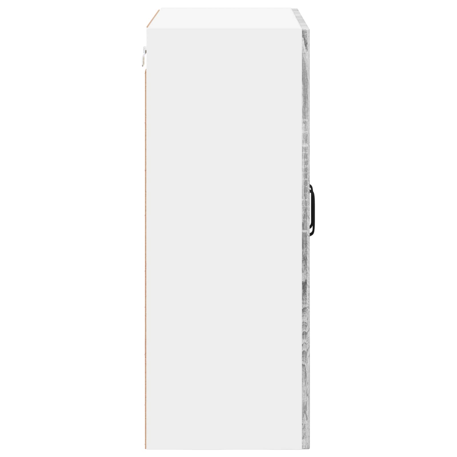 Wandglas-Schrank LUCCA Graues Sonoma 60 x 31 x 80 cm
