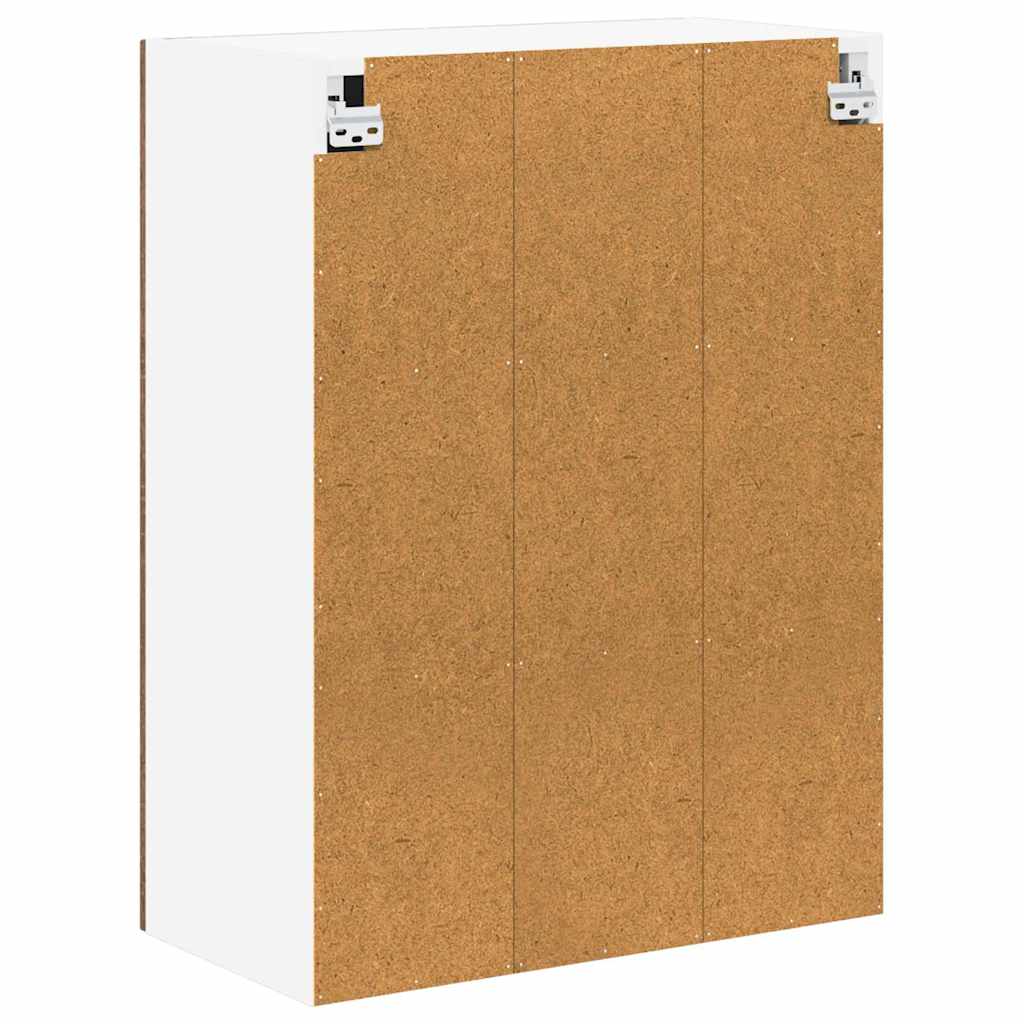 Wandglas-Schrank LUCCA Brauneiche 60 x 31 x 80 cm Holzwerkstoff