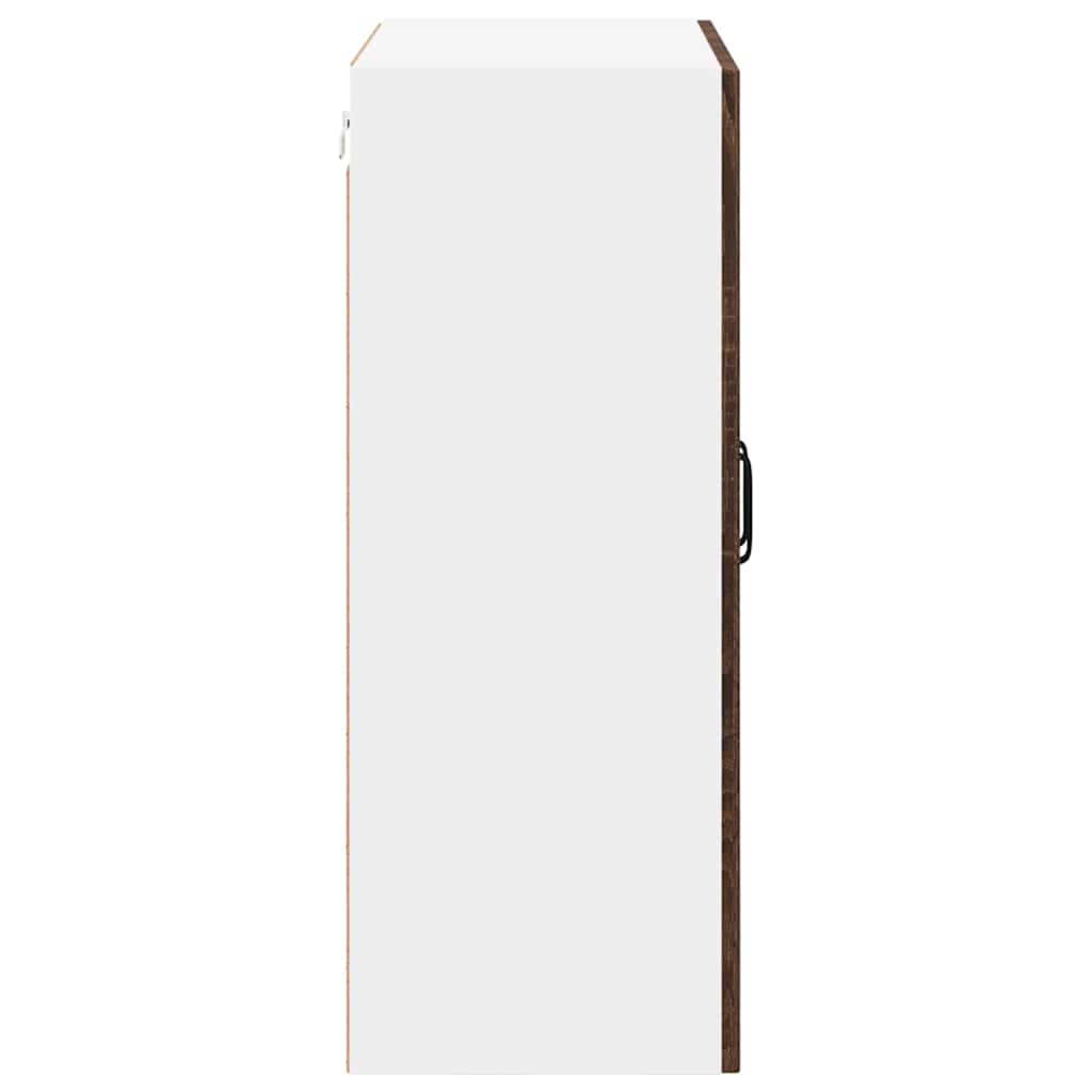 Wandglas-Schrank LUCCA Brauneiche 60 x 31 x 80 cm Holzwerkstoff