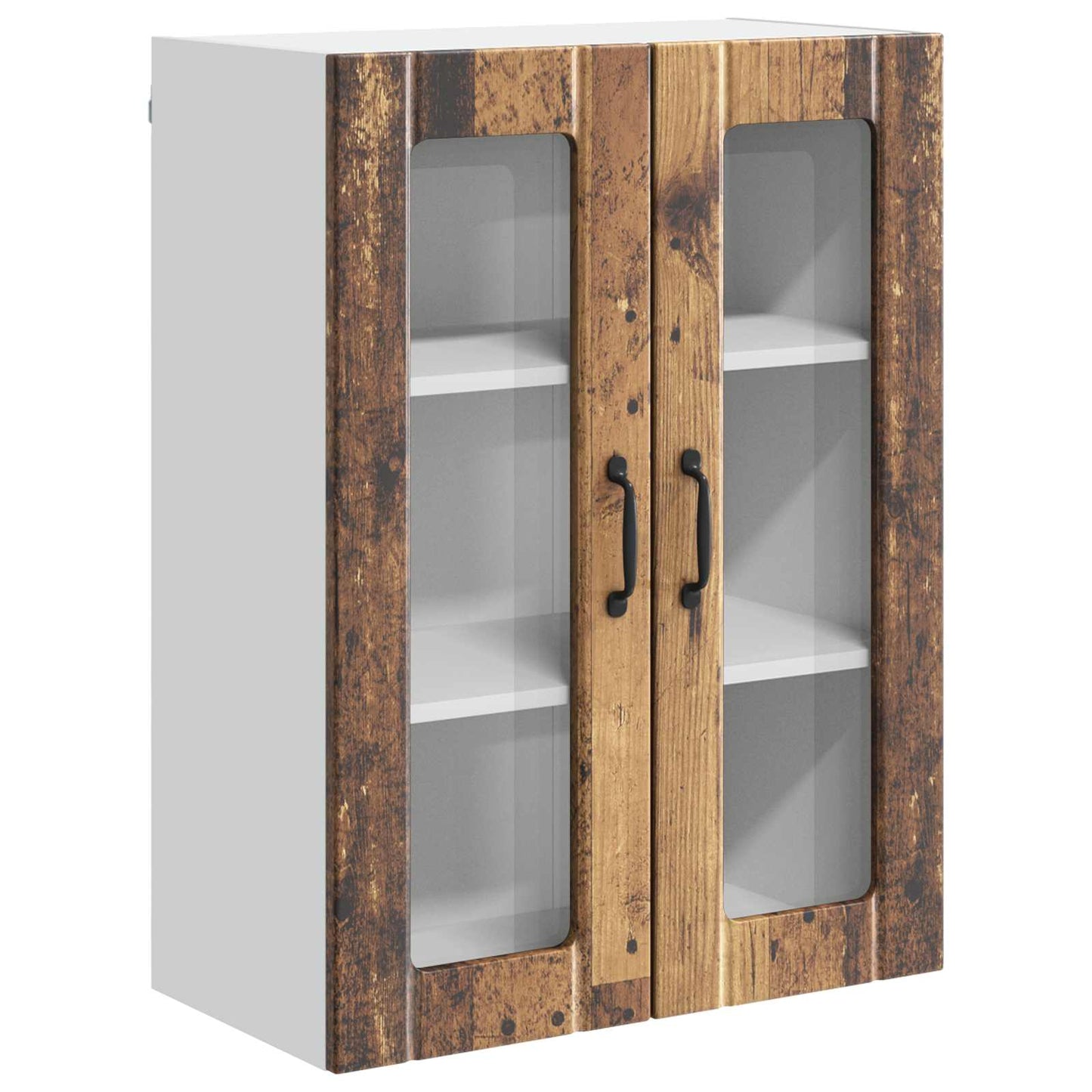 Wandglas-Schrank LUCCA Altholz 60 x 31 x 80 cm Holzwerkstoff