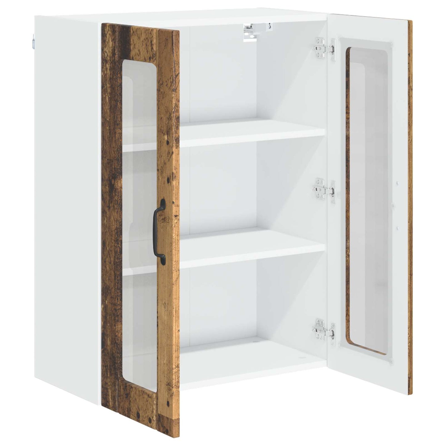 Wandglas-Schrank LUCCA Altholz 60 x 31 x 80 cm Holzwerkstoff