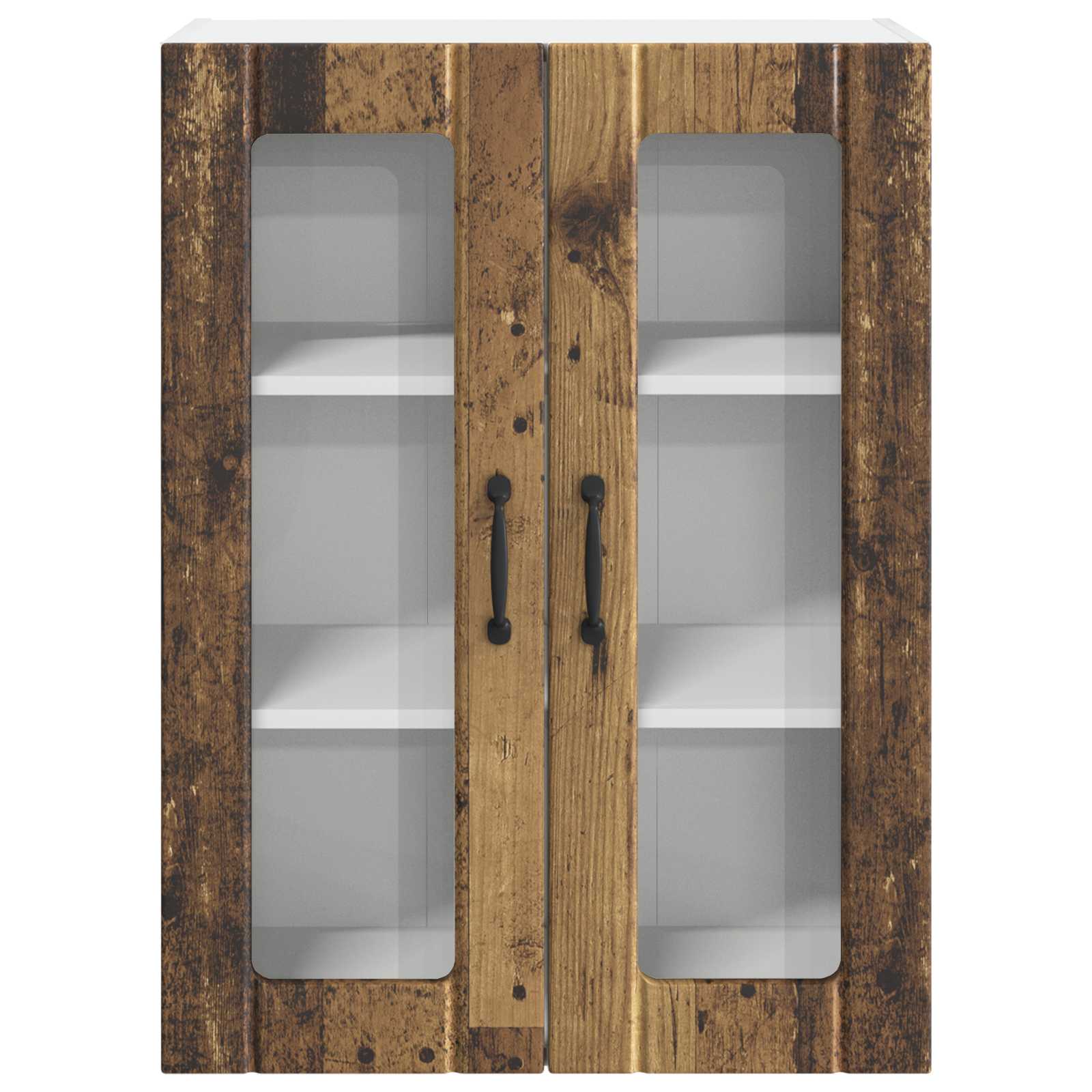 Wandglas-Schrank LUCCA Altholz 60 x 31 x 80 cm Holzwerkstoff