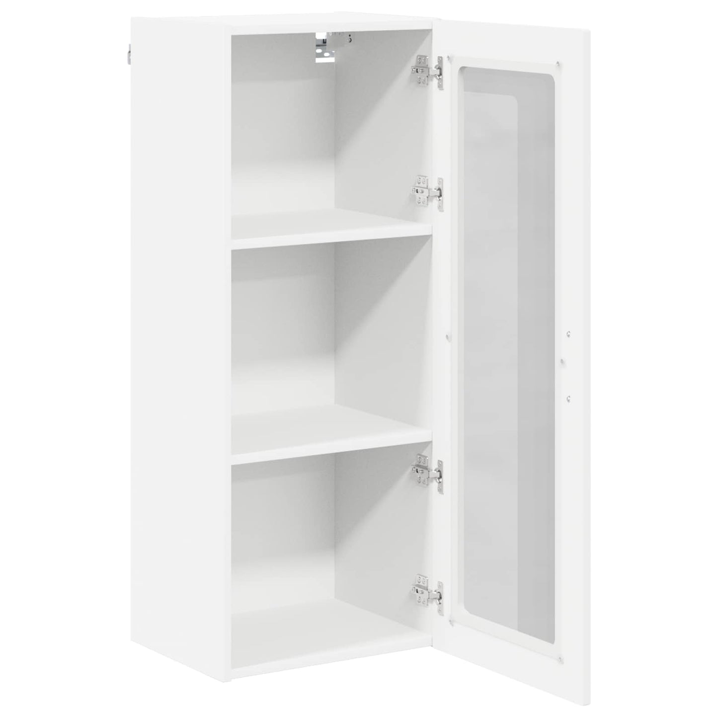 Wandglas-Schrank LUCCA Weiß 40 x 31 x 100 cm Holzwerkstoff