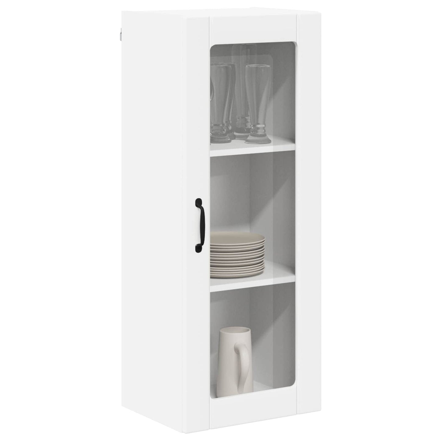Wandglas-Schrank LUCCA Weiß 40 x 31 x 100 cm Holzwerkstoff
