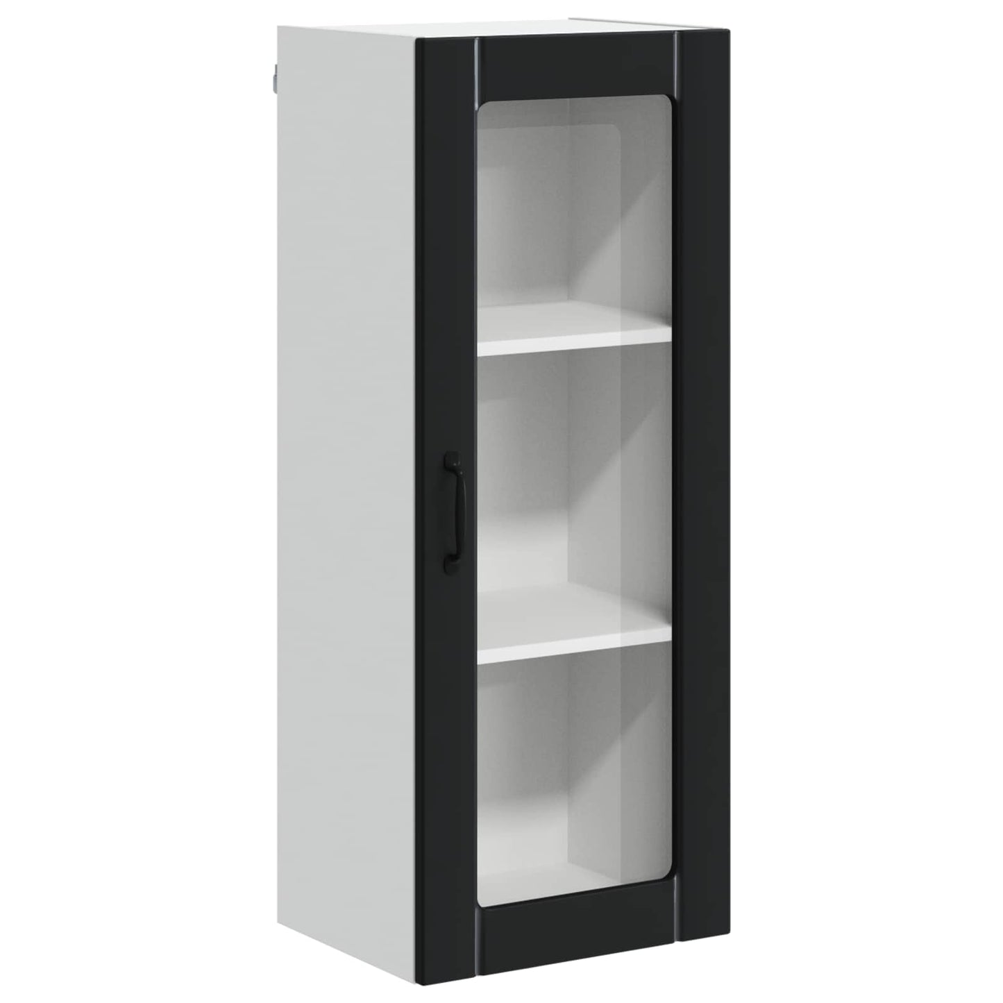 Wandglas-Schrank LUCCA Schwarz 40 x 31 x 100 cm Holzwerkstoff