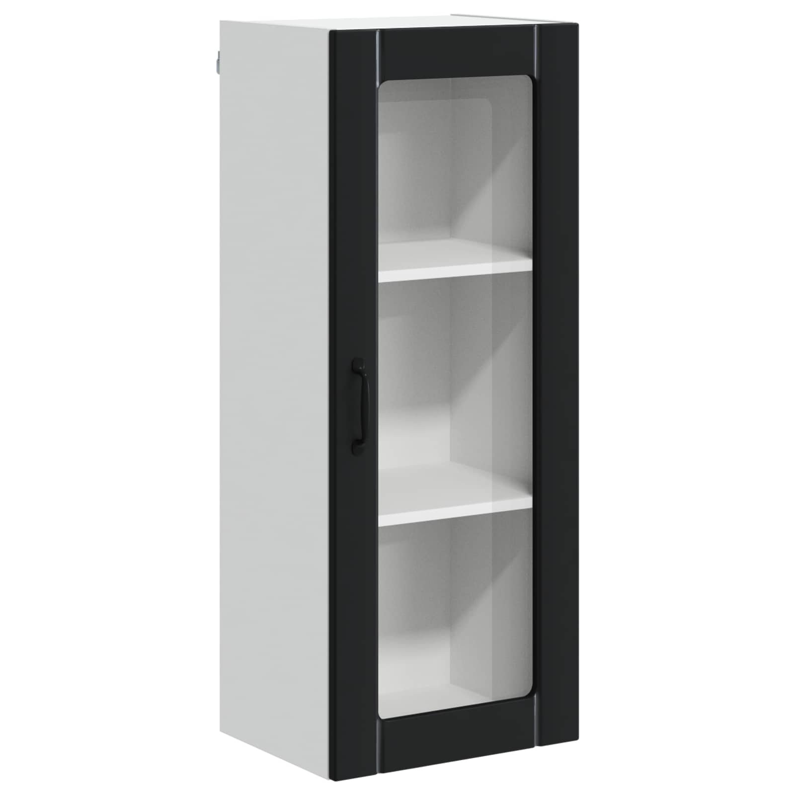 Wandglas-Schrank LUCCA Schwarz 40 x 31 x 100 cm Holzwerkstoff