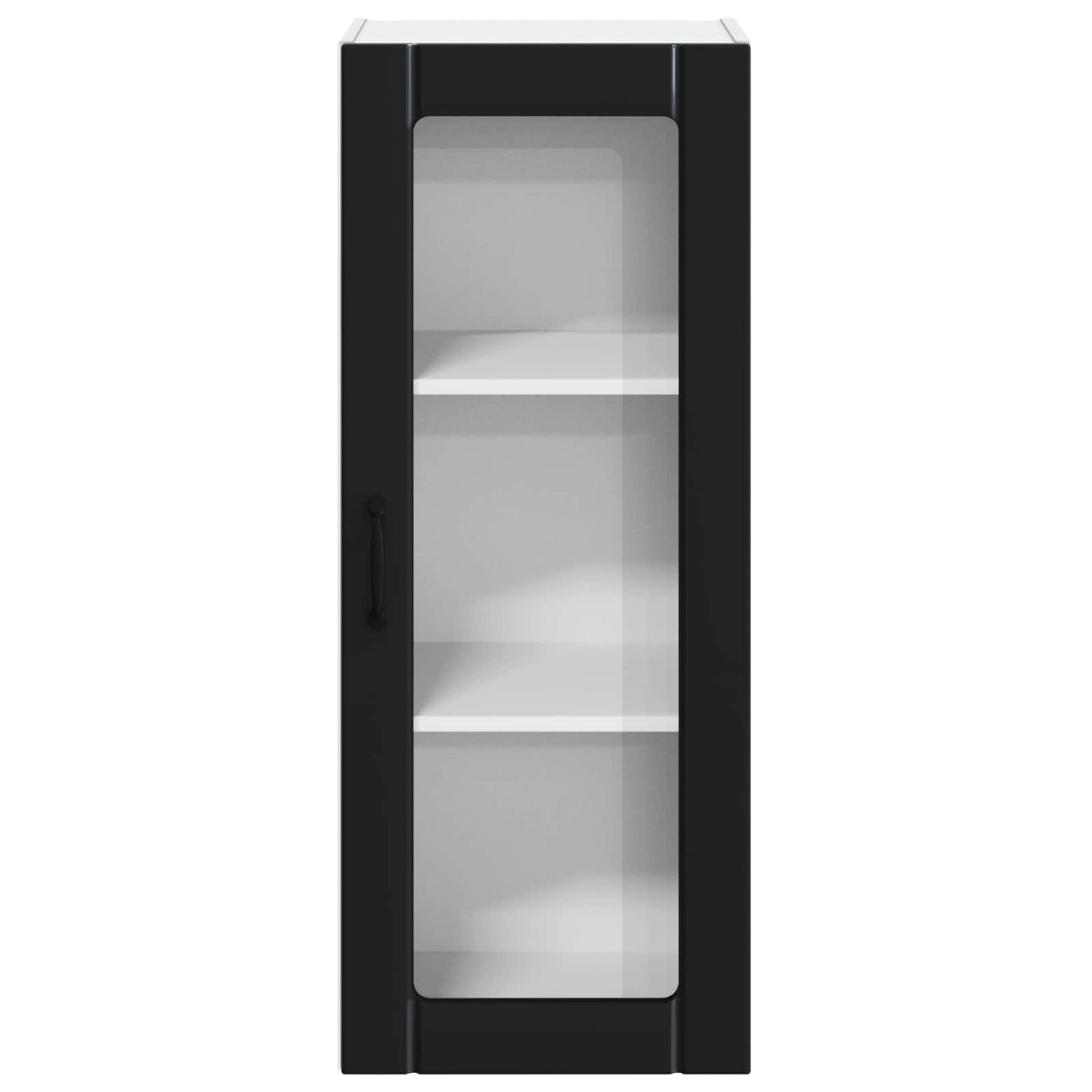 Wandglas-Schrank LUCCA Schwarz 40 x 31 x 100 cm Holzwerkstoff
