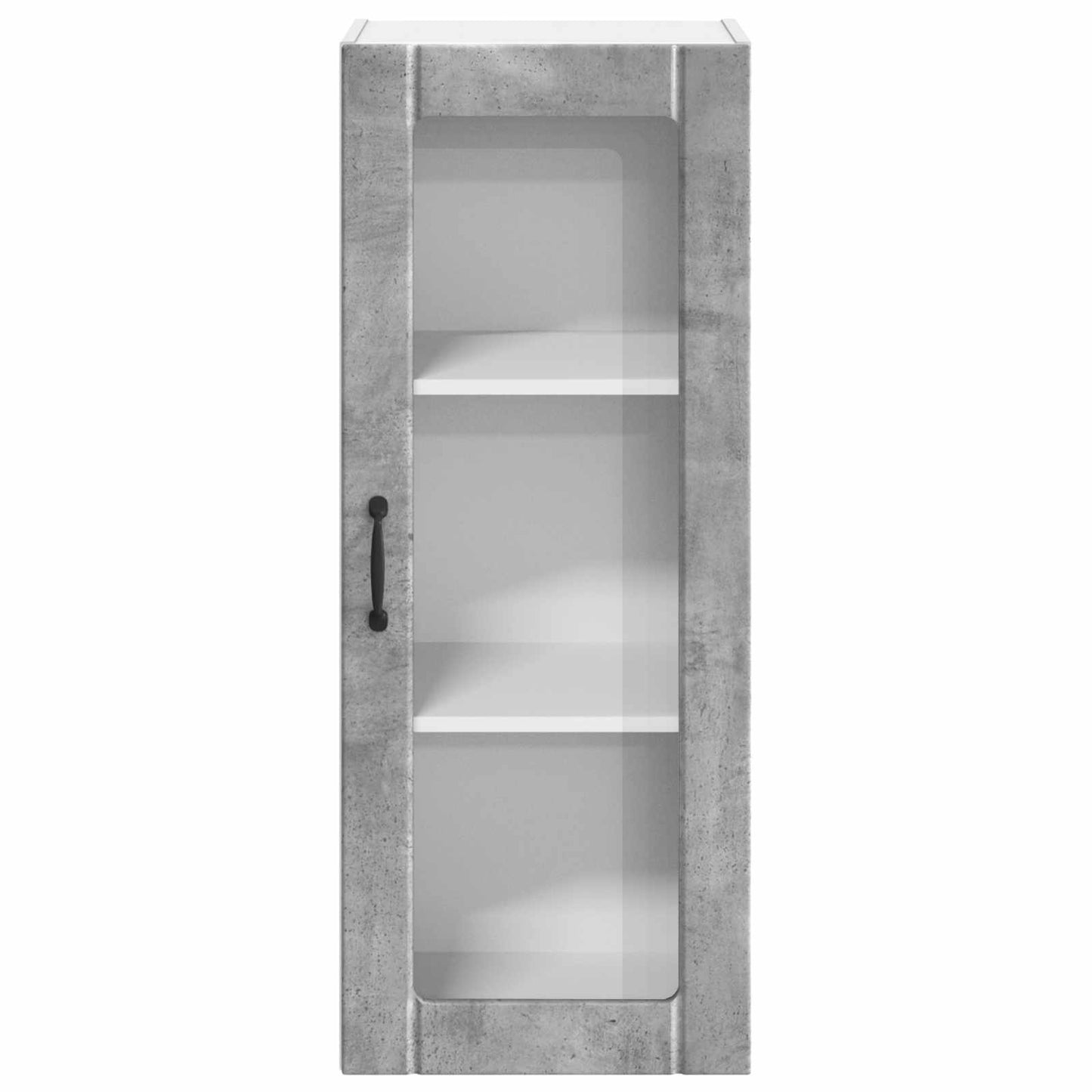 Wandglas-Schrank LUCCA Betongrau 40 x 31 x 100 cm Holzwerkstoff