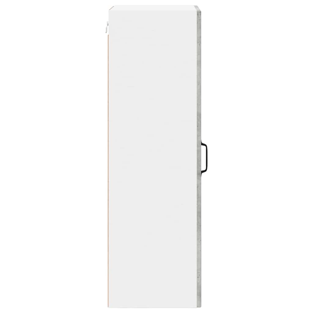 Wandglas-Schrank LUCCA Betongrau 40 x 31 x 100 cm Holzwerkstoff