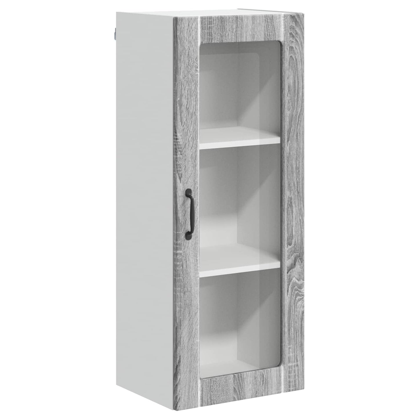 Wandglas-Schrank LUCCA Graues Sonoma 40 x 31 x 100 cm