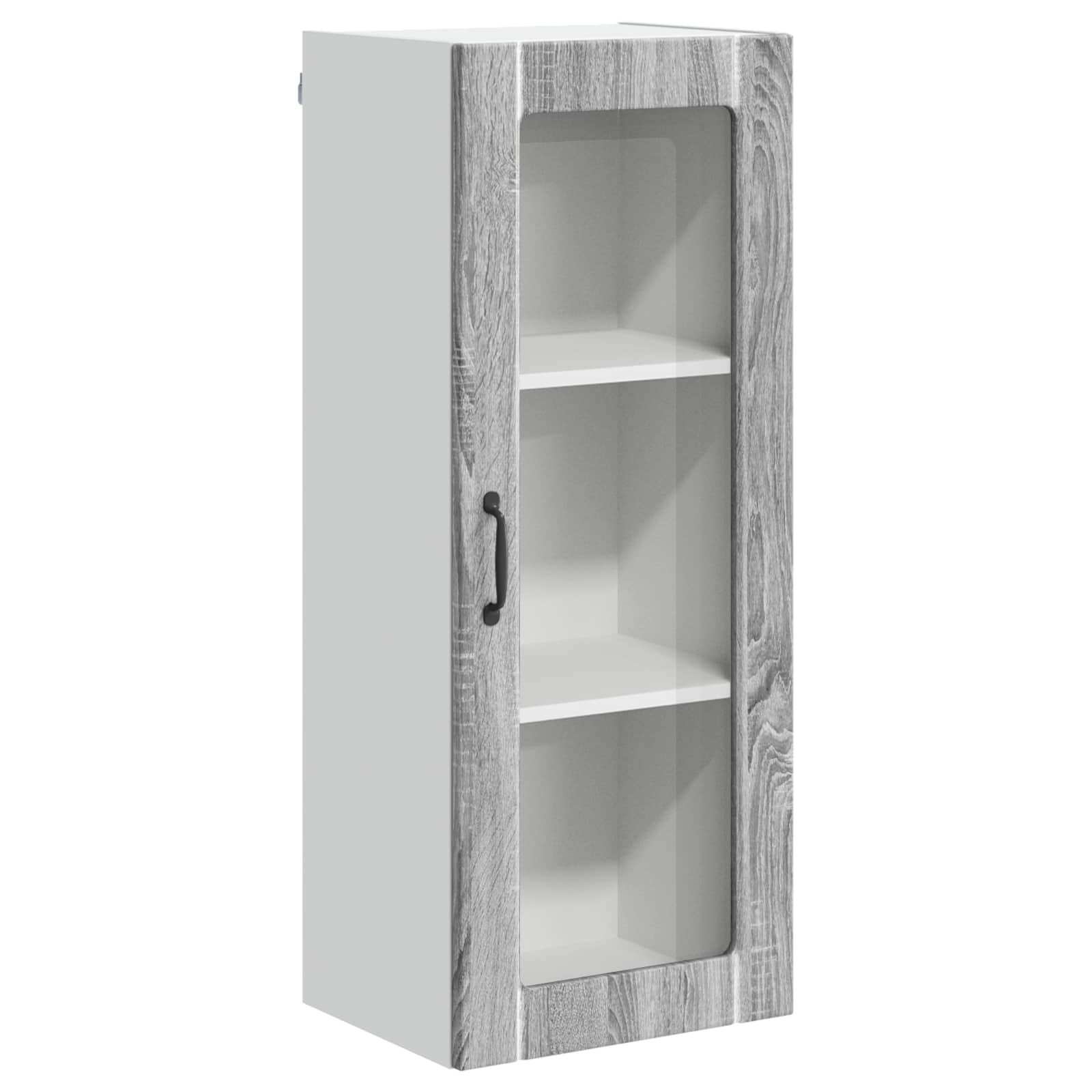 Wandglas-Schrank LUCCA Graues Sonoma 40 x 31 x 100 cm