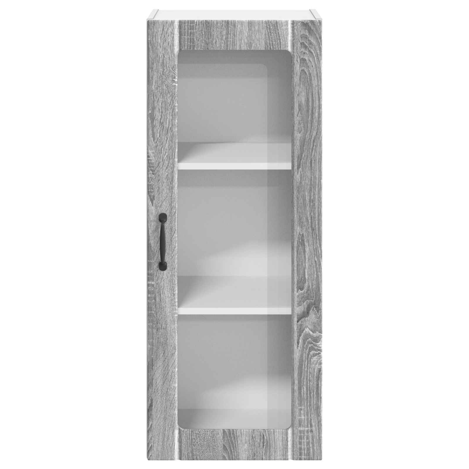 Wandglas-Schrank LUCCA Graues Sonoma 40 x 31 x 100 cm