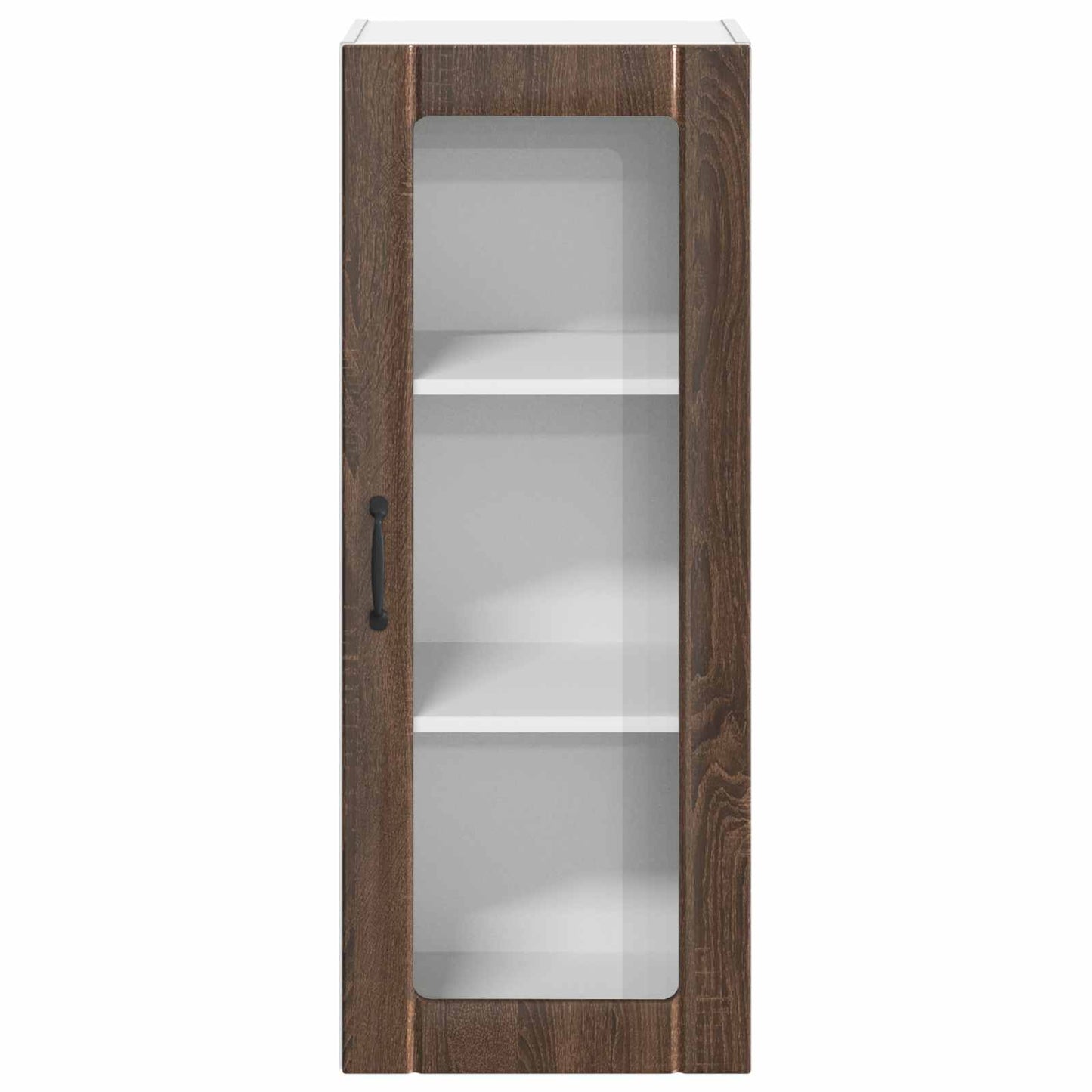 Wandglas-Schrank LUCCA Brauneiche 40 x 31 x 100 cm
