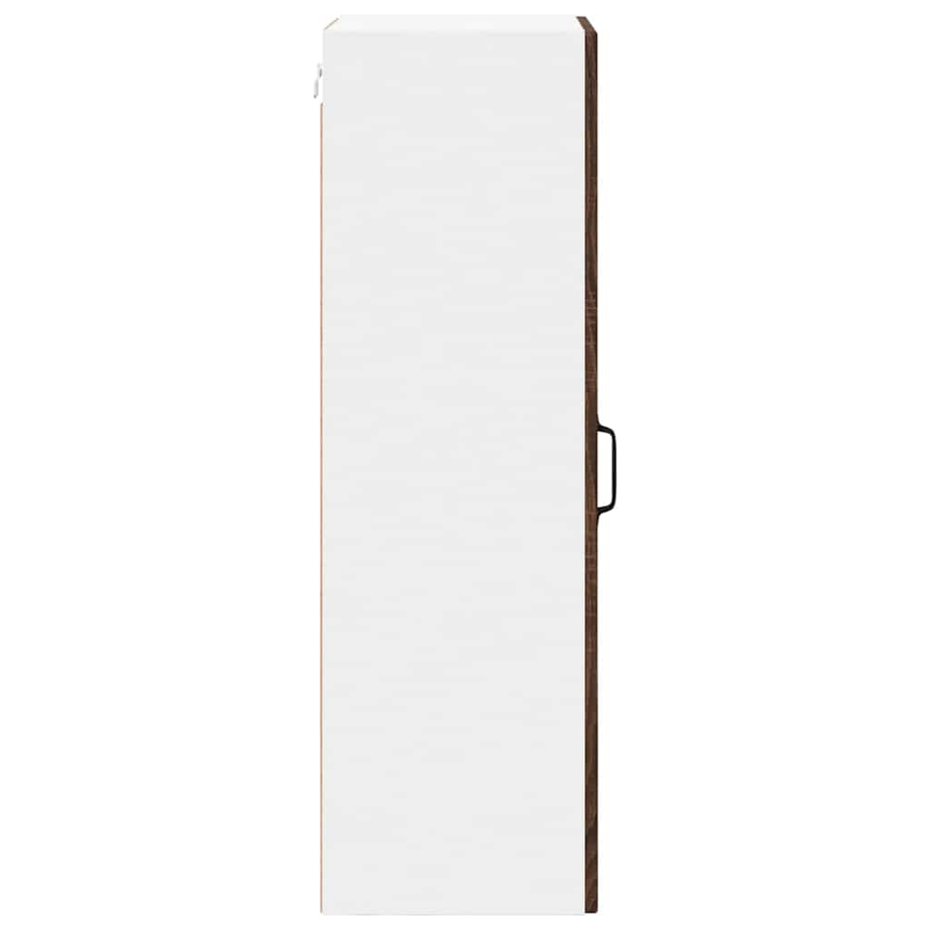 Wandglas-Schrank LUCCA Brauneiche 40 x 31 x 100 cm