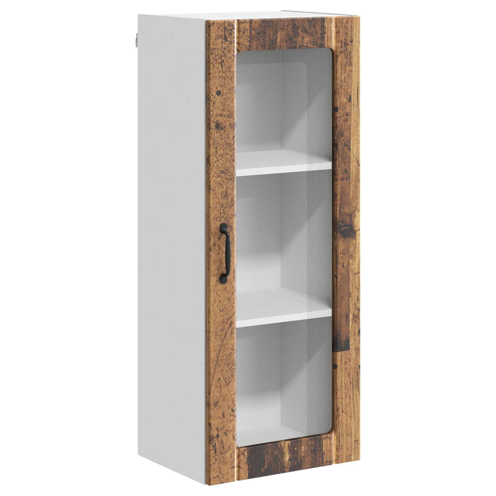 Wandglas-Schrank LUCCA Altholz 40 x 31 x 100 cm Holzwerkstoff