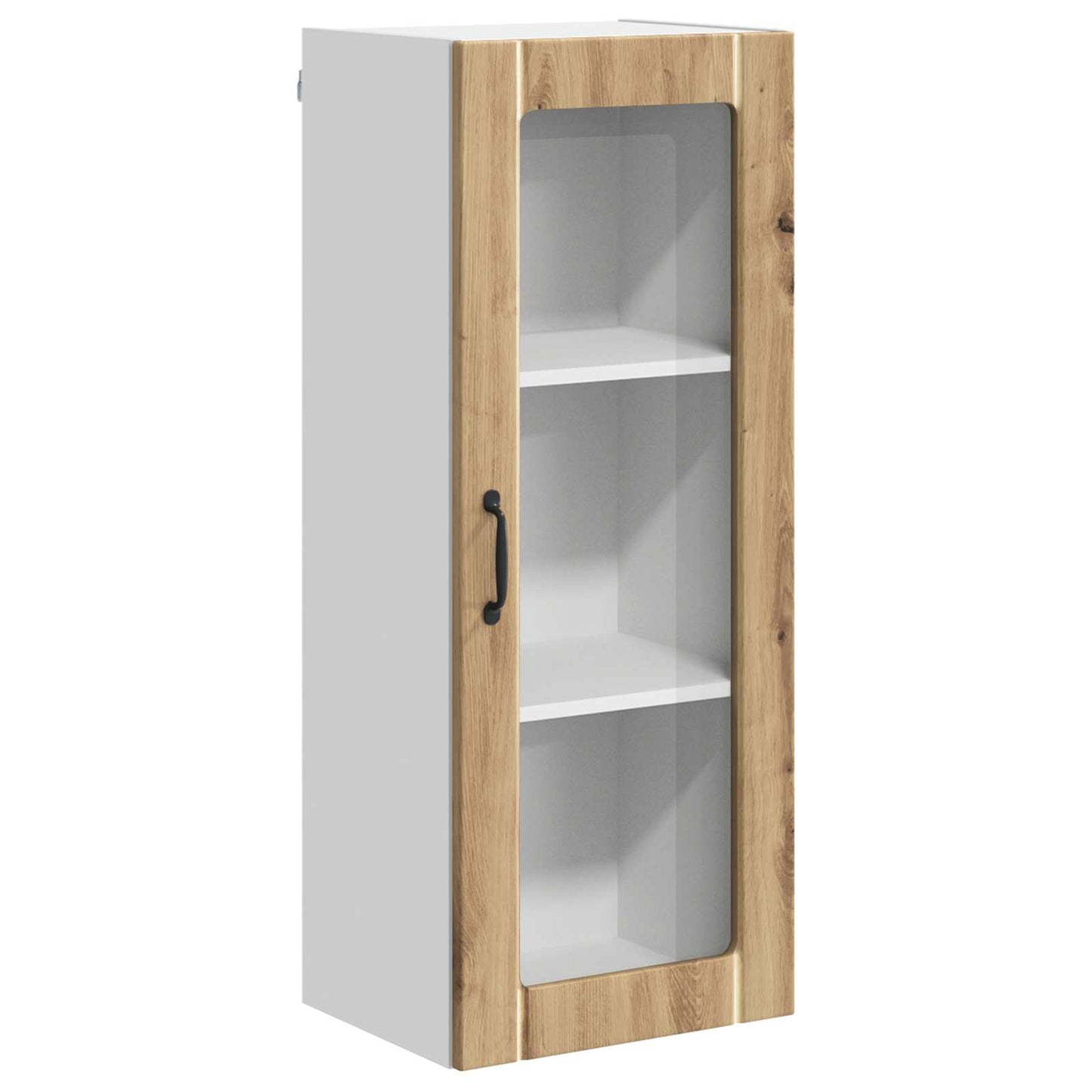 Wandglas-Schrank LUCCA Artisan-Eiche 40 x 31 x 100 cm
