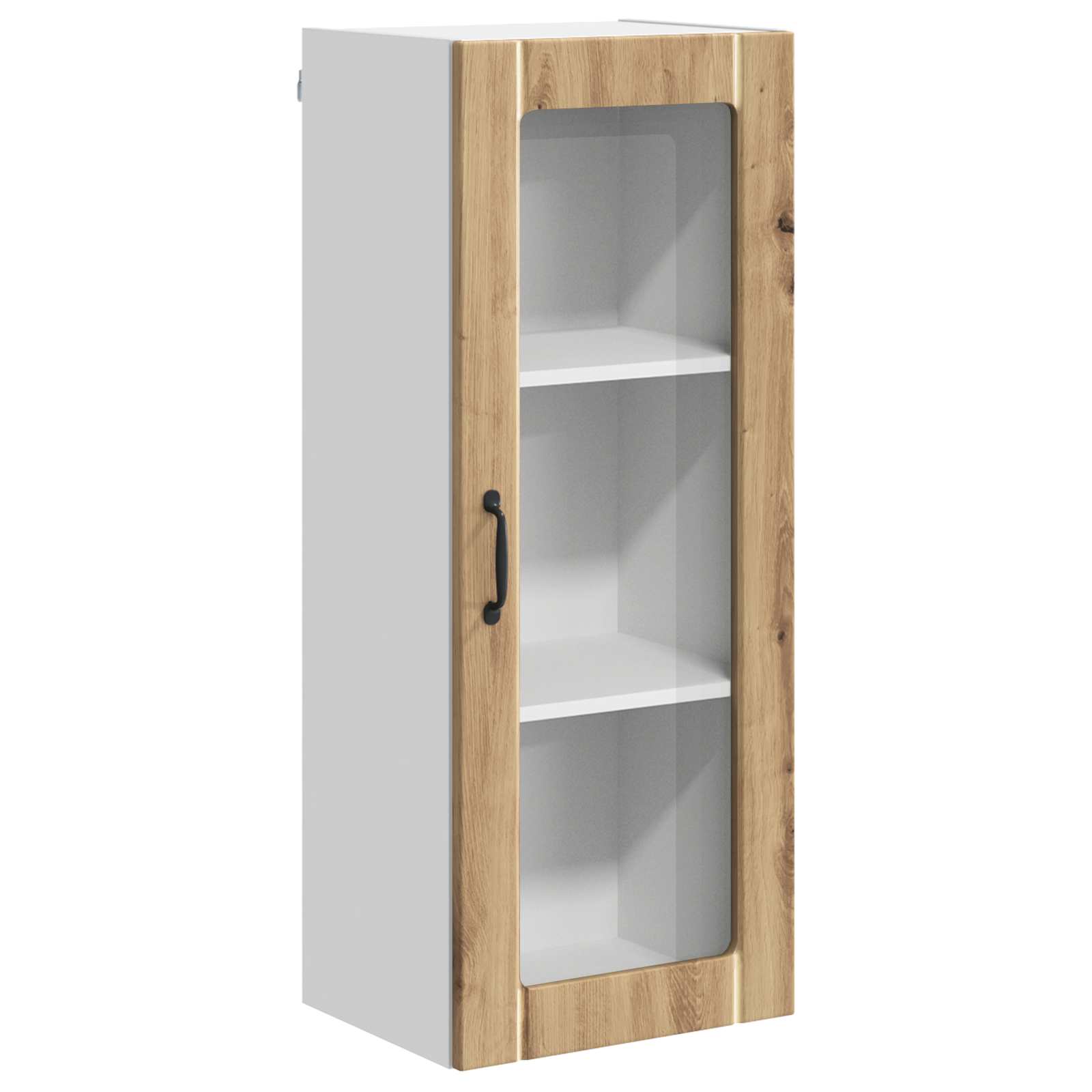 Wandglas-Schrank LUCCA Artisan-Eiche 40 x 31 x 100 cm