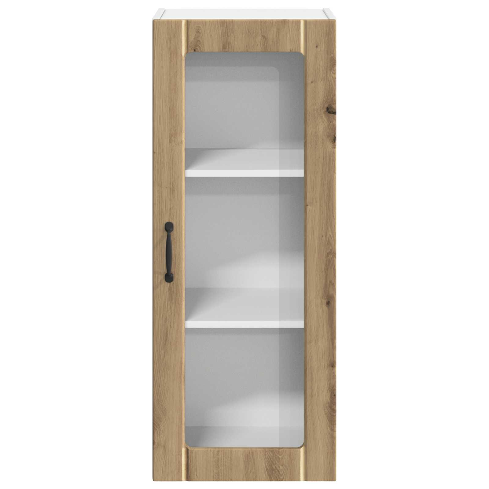 Wandglas-Schrank LUCCA Artisan-Eiche 40 x 31 x 100 cm