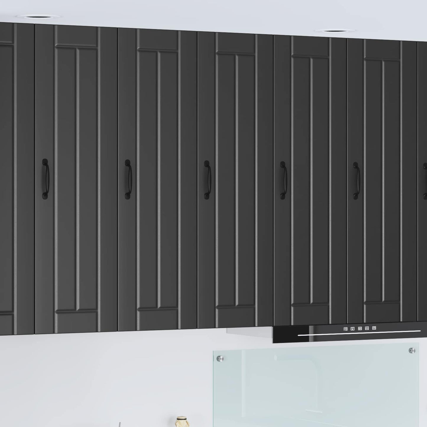 Wandschrank LUCCA Schwarz 30 x 31 x 100 cm Holzwerkstoff