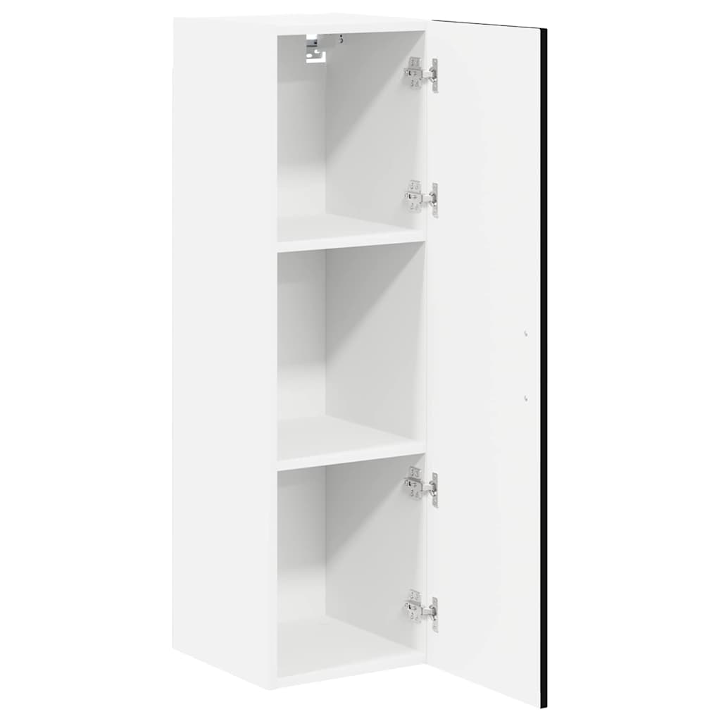 Wandschrank LUCCA Schwarz 30 x 31 x 100 cm Holzwerkstoff