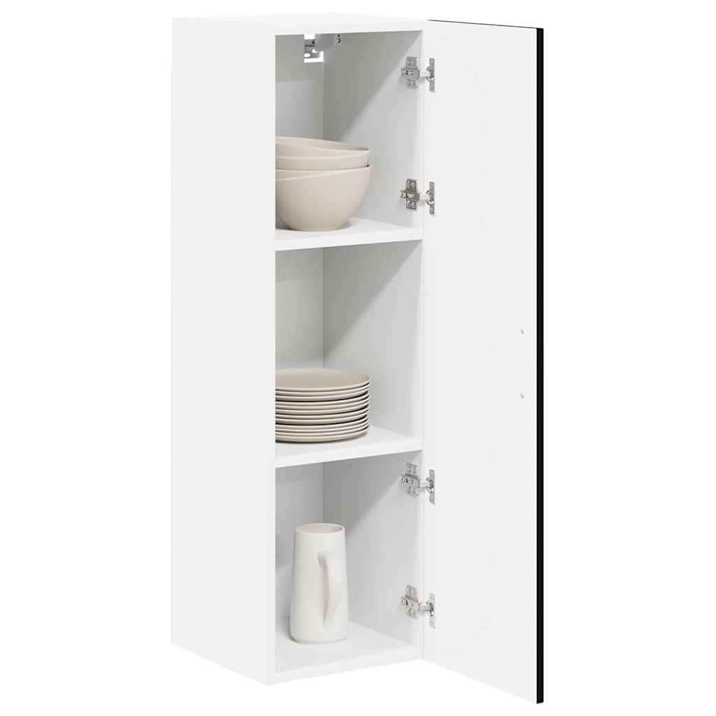 Wandschrank LUCCA Schwarz 30 x 31 x 100 cm Holzwerkstoff