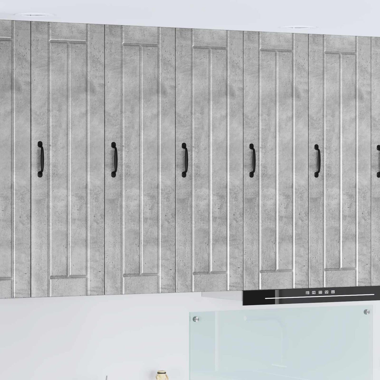 Wandschrank LUCCA Betongrau 30 x 31 x 100 cm Holzwerkstoff