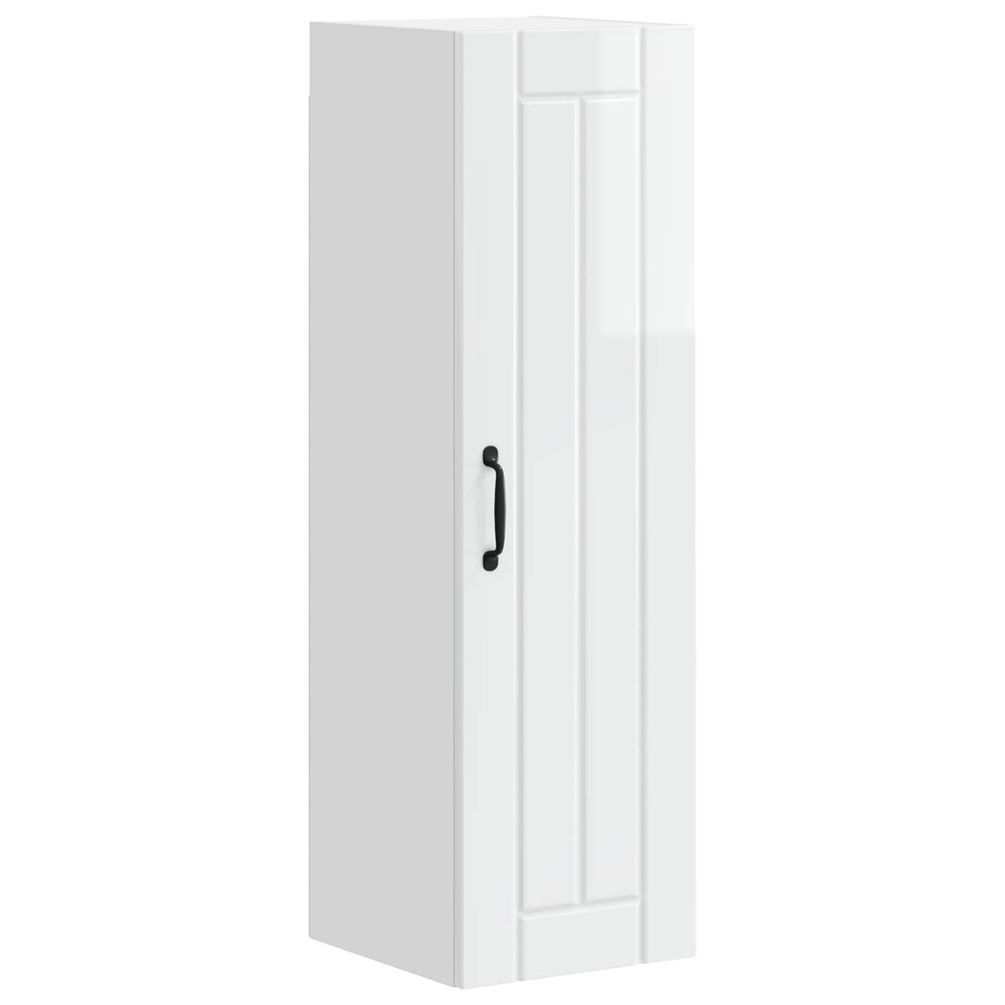Wandschrank LUCCA Hochglanz Weiß 30 x 31 x 100 cm Holzwerkstoff