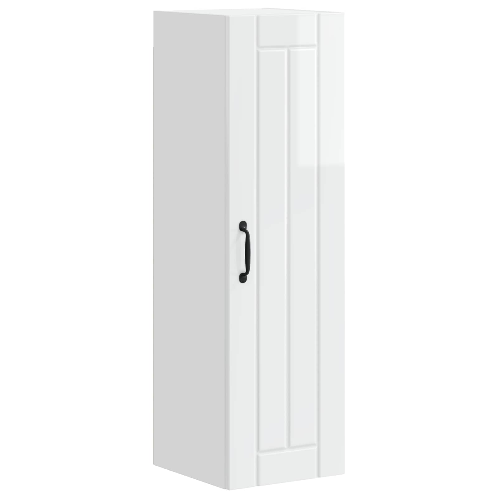 Wandschrank LUCCA Hochglanz Weiß 30 x 31 x 100 cm Holzwerkstoff