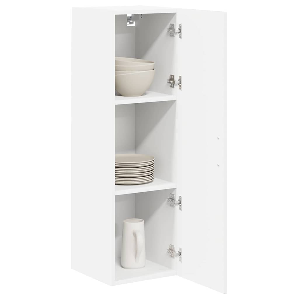 Wandschrank LUCCA Hochglanz Weiß 30 x 31 x 100 cm Holzwerkstoff