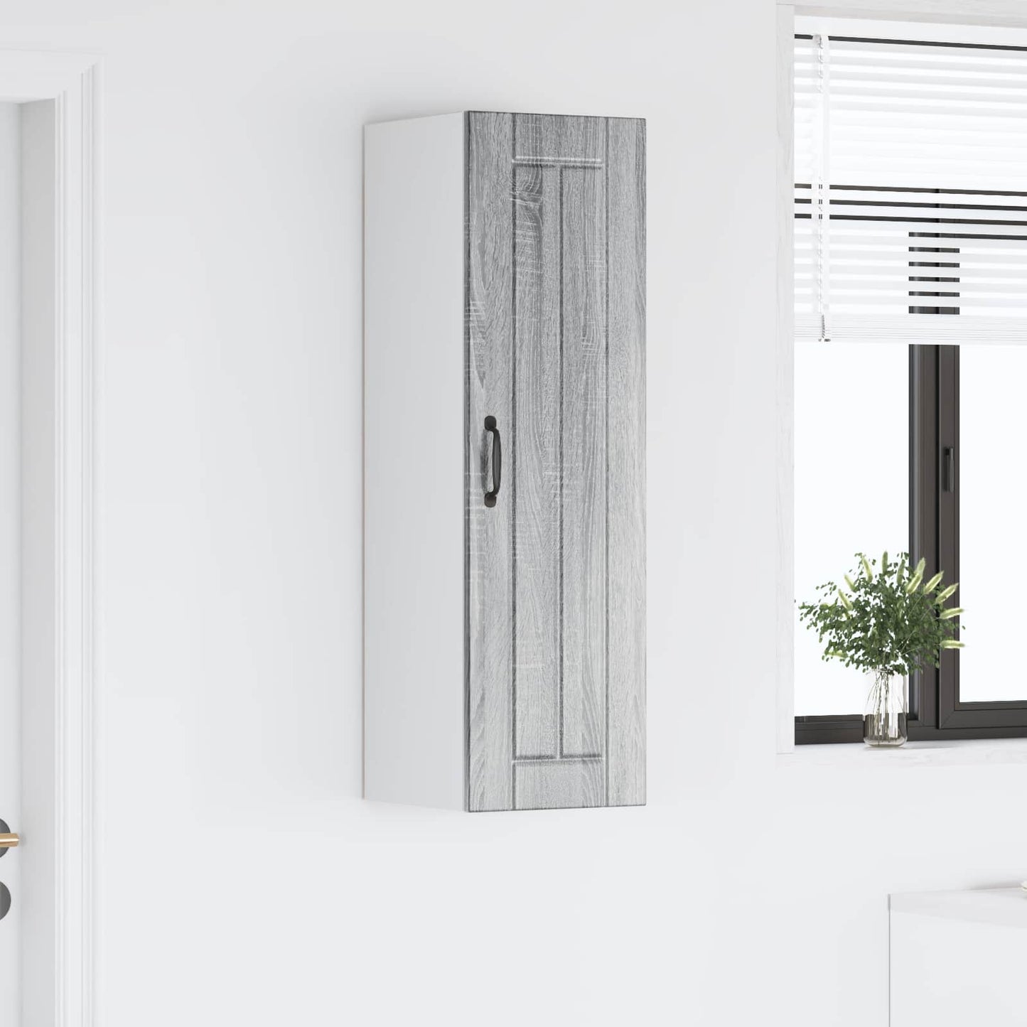 Wandschrank LUCCA Graues Sonoma 30 x 31 x 100 cm Holzwerkstoff