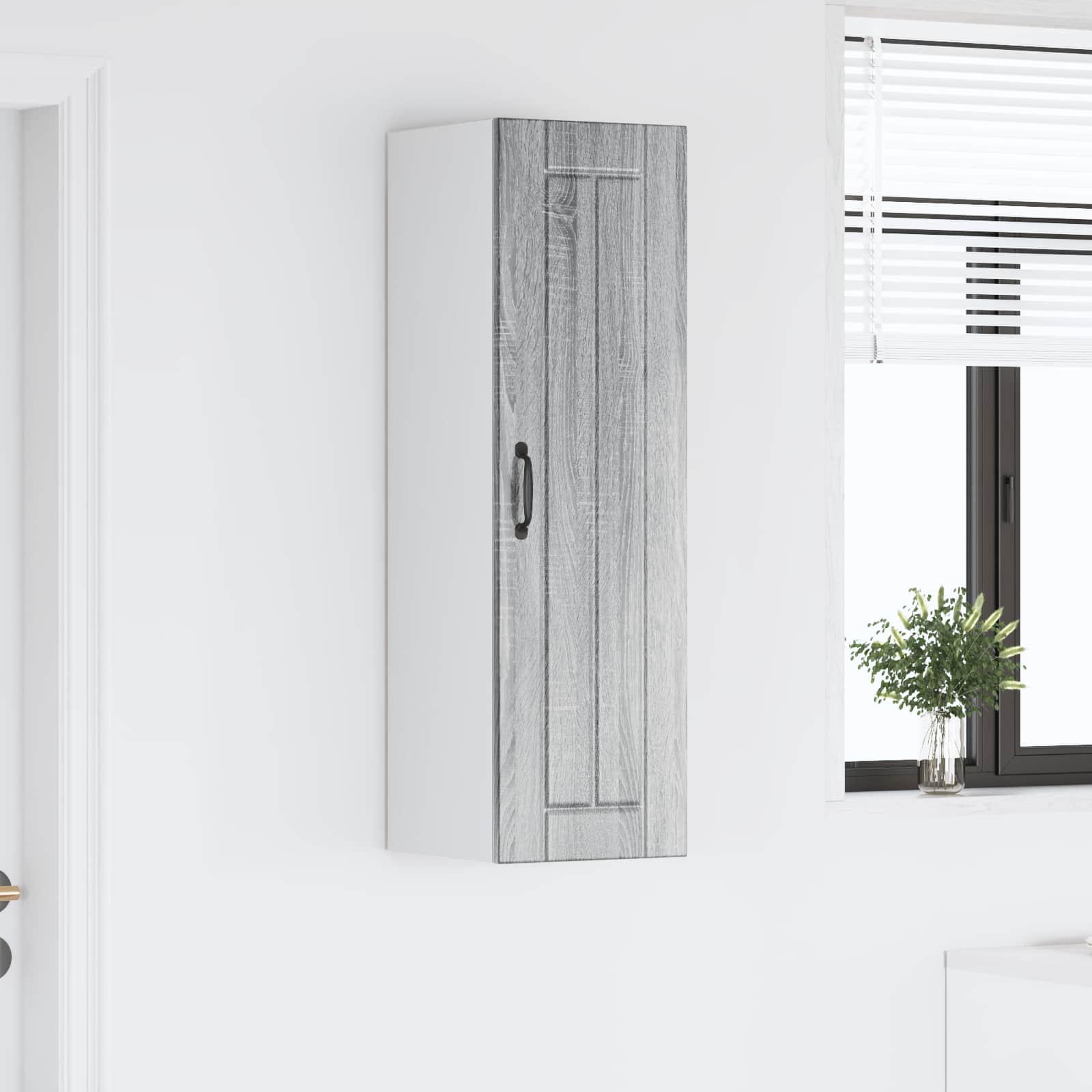 Wandschrank LUCCA Graues Sonoma 30 x 31 x 100 cm Holzwerkstoff