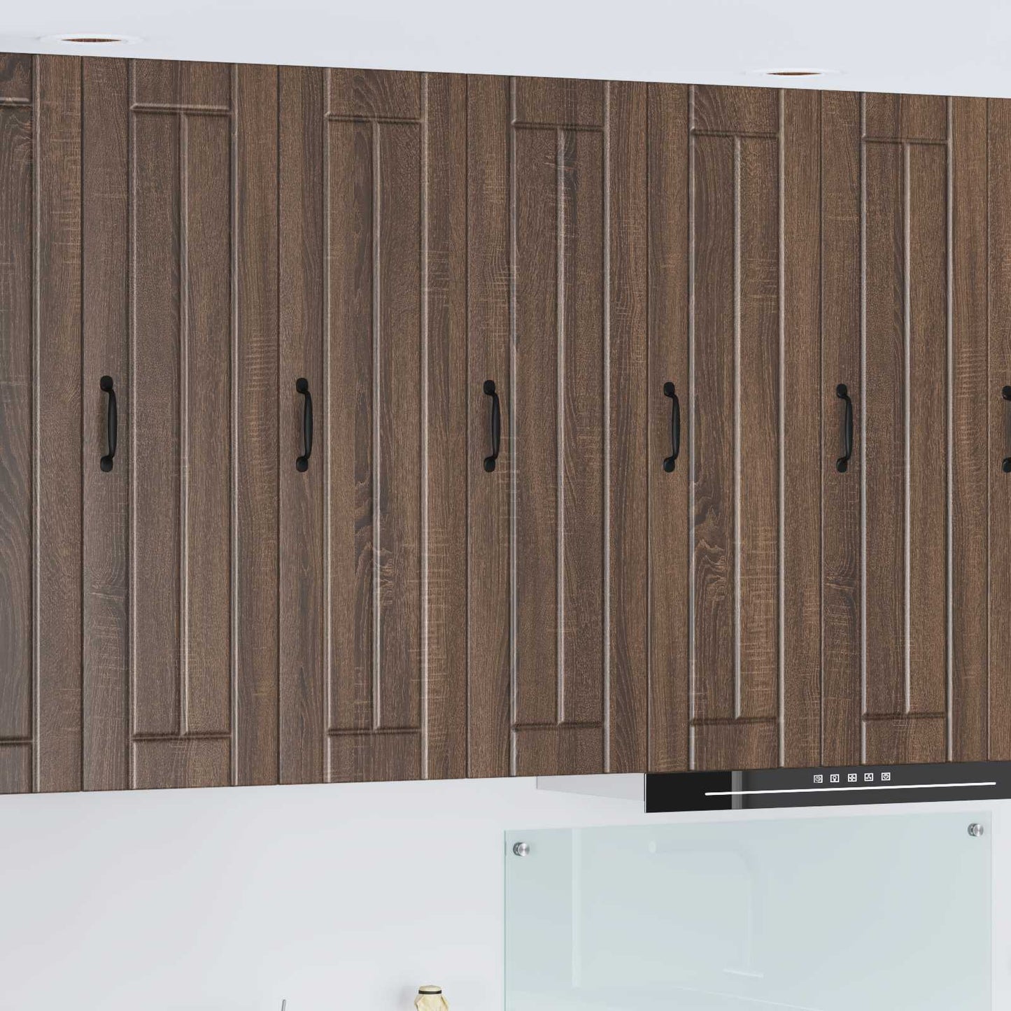 Wandschrank LUCCA Brauneiche 30 x 31 x 100 cm Holzwerkstoff